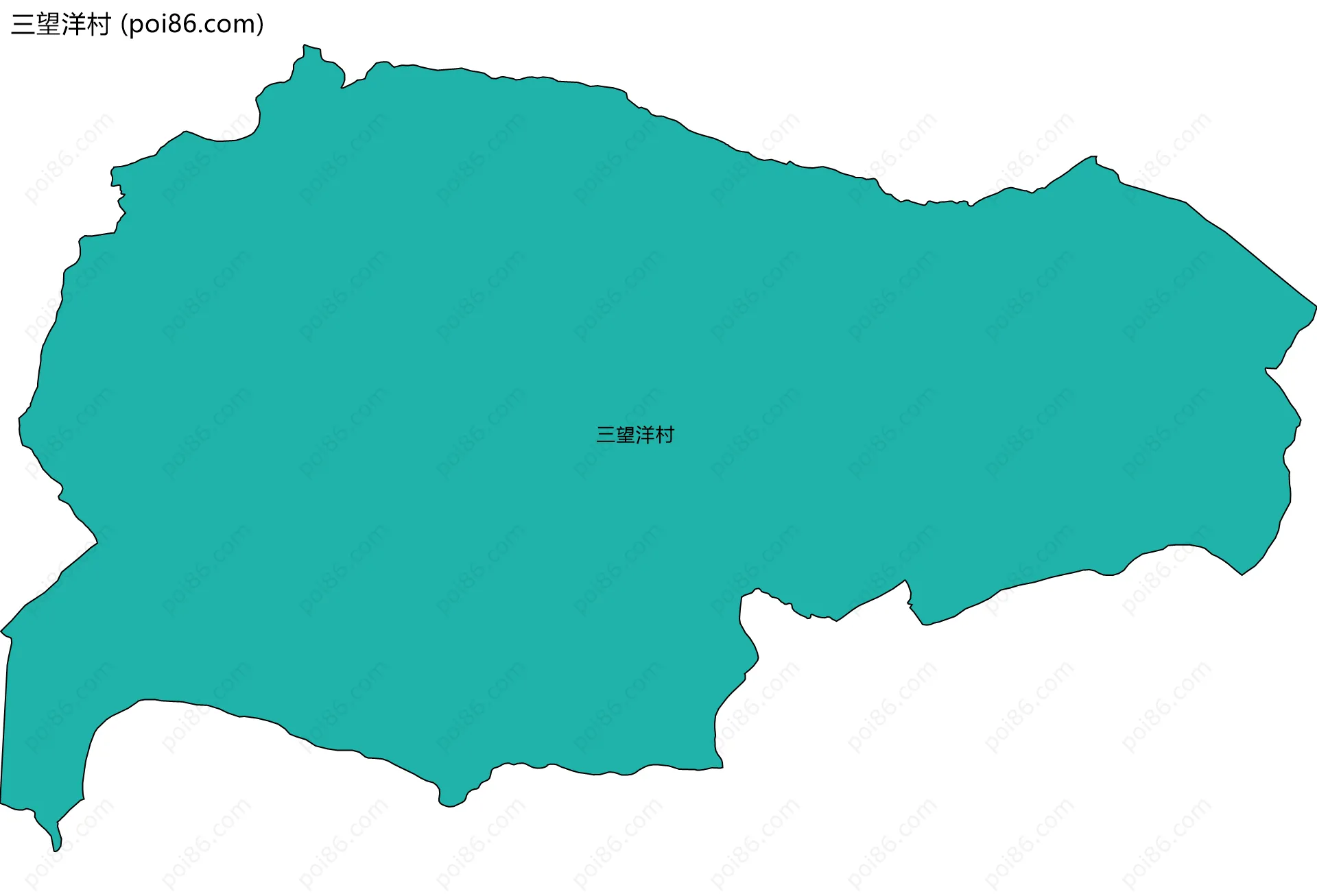三望洋村边界地图