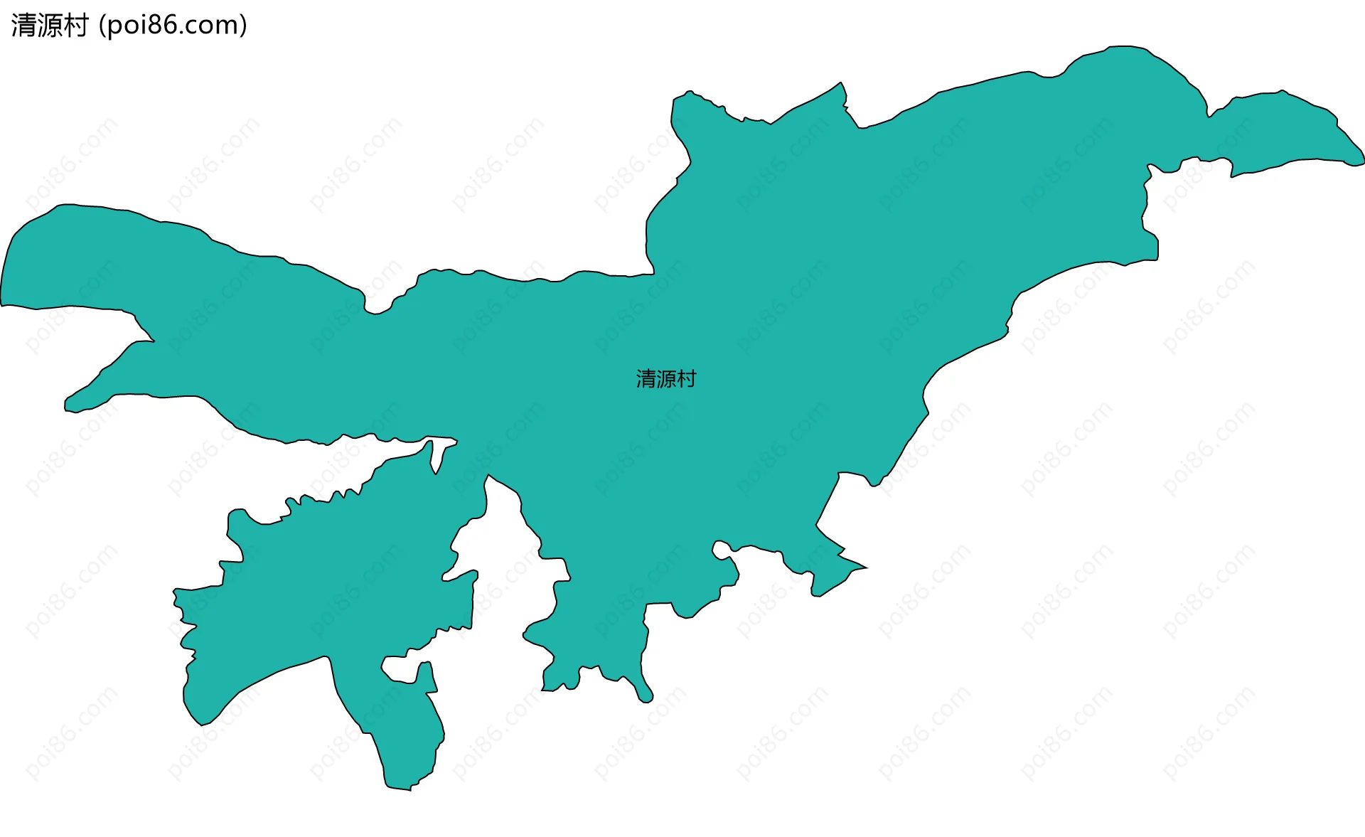 清源村边界地图