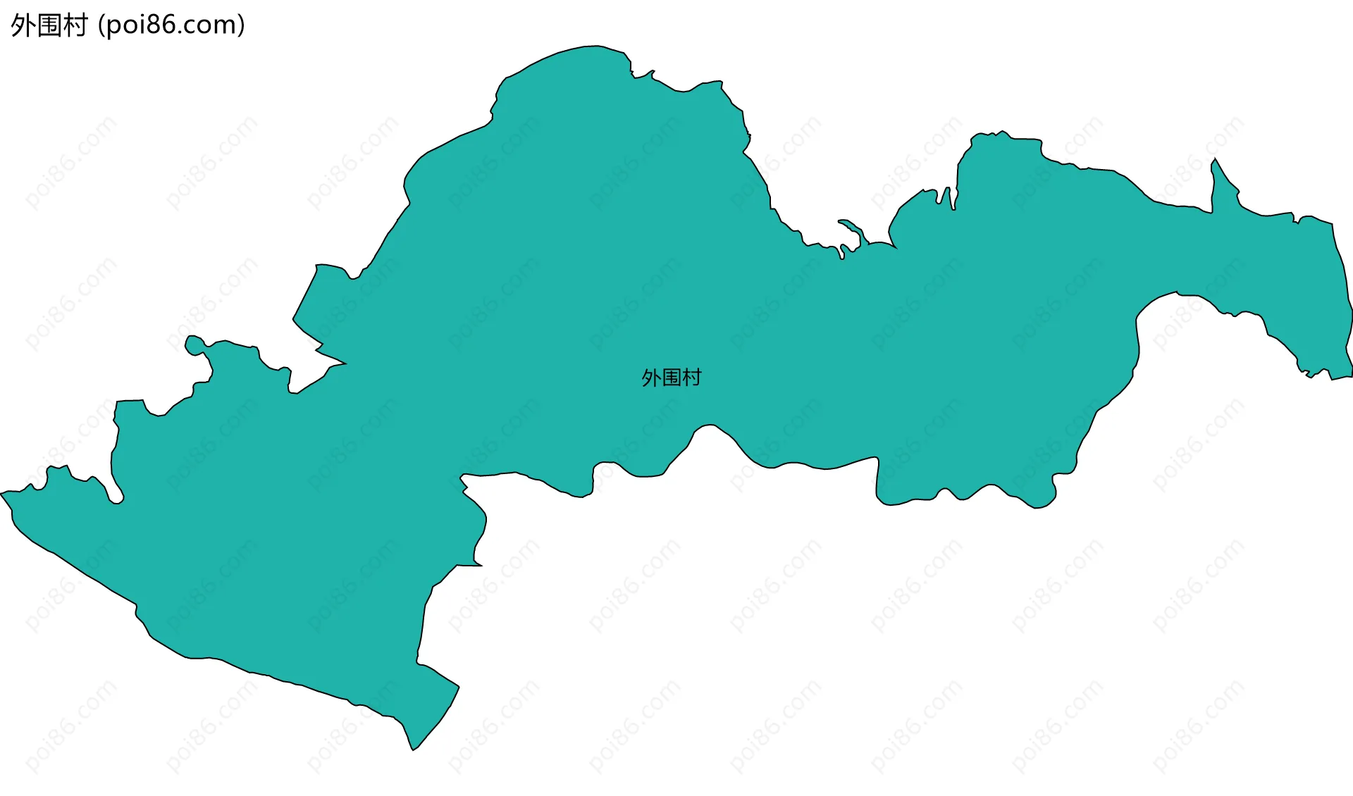 外围村边界地图