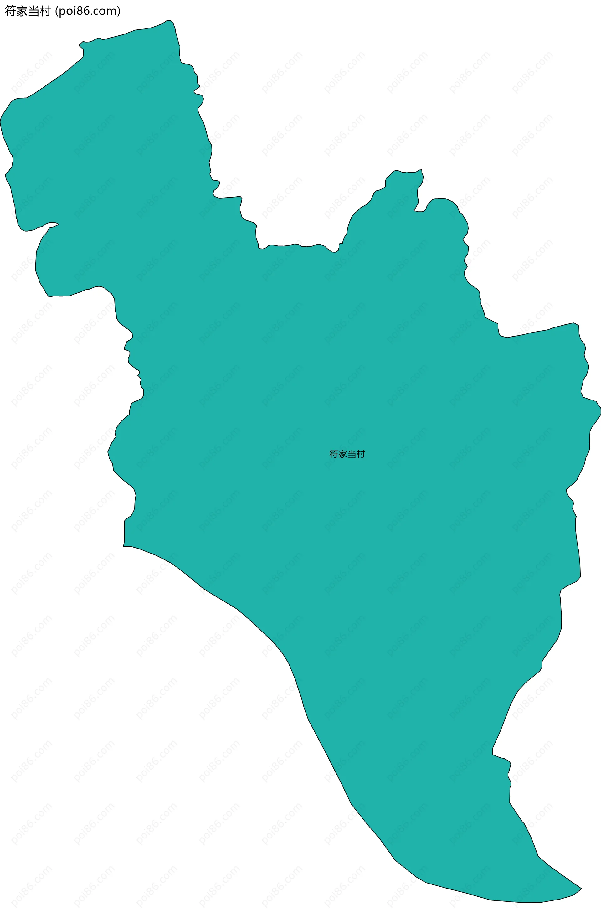 符家当村边界地图