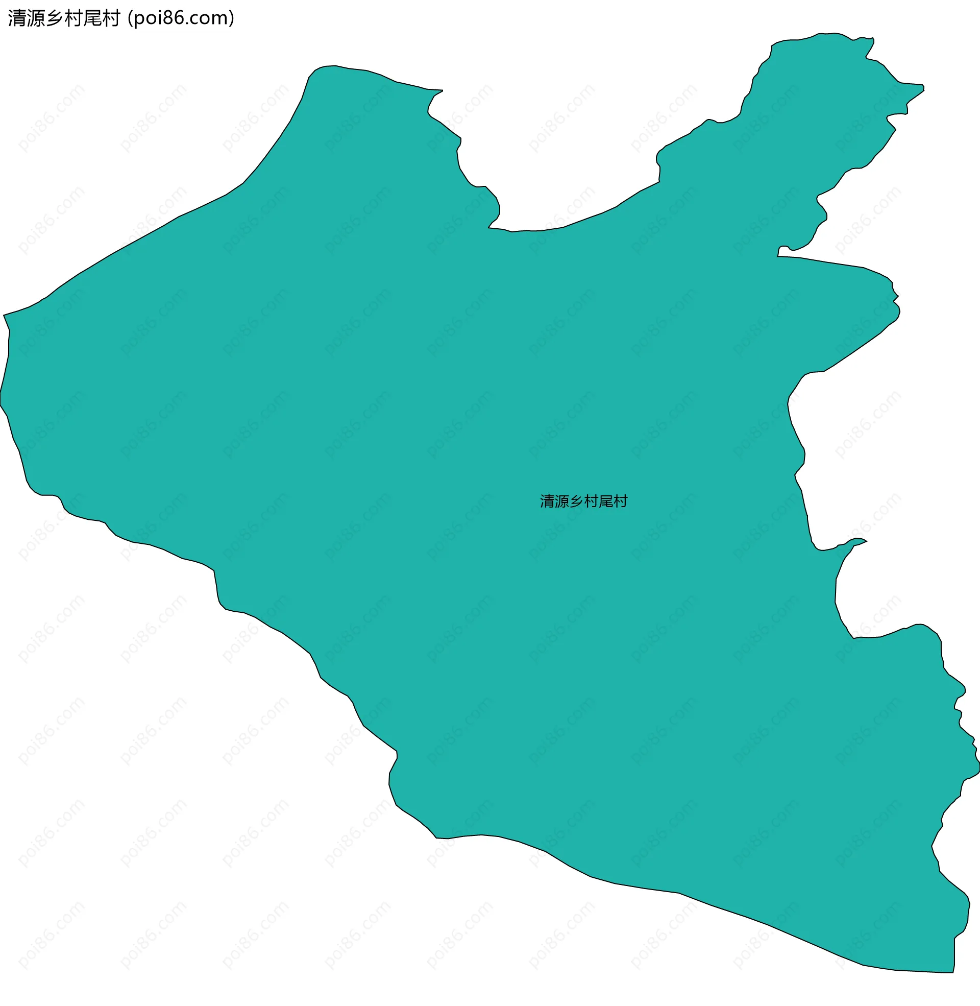 清源乡村尾村边界地图