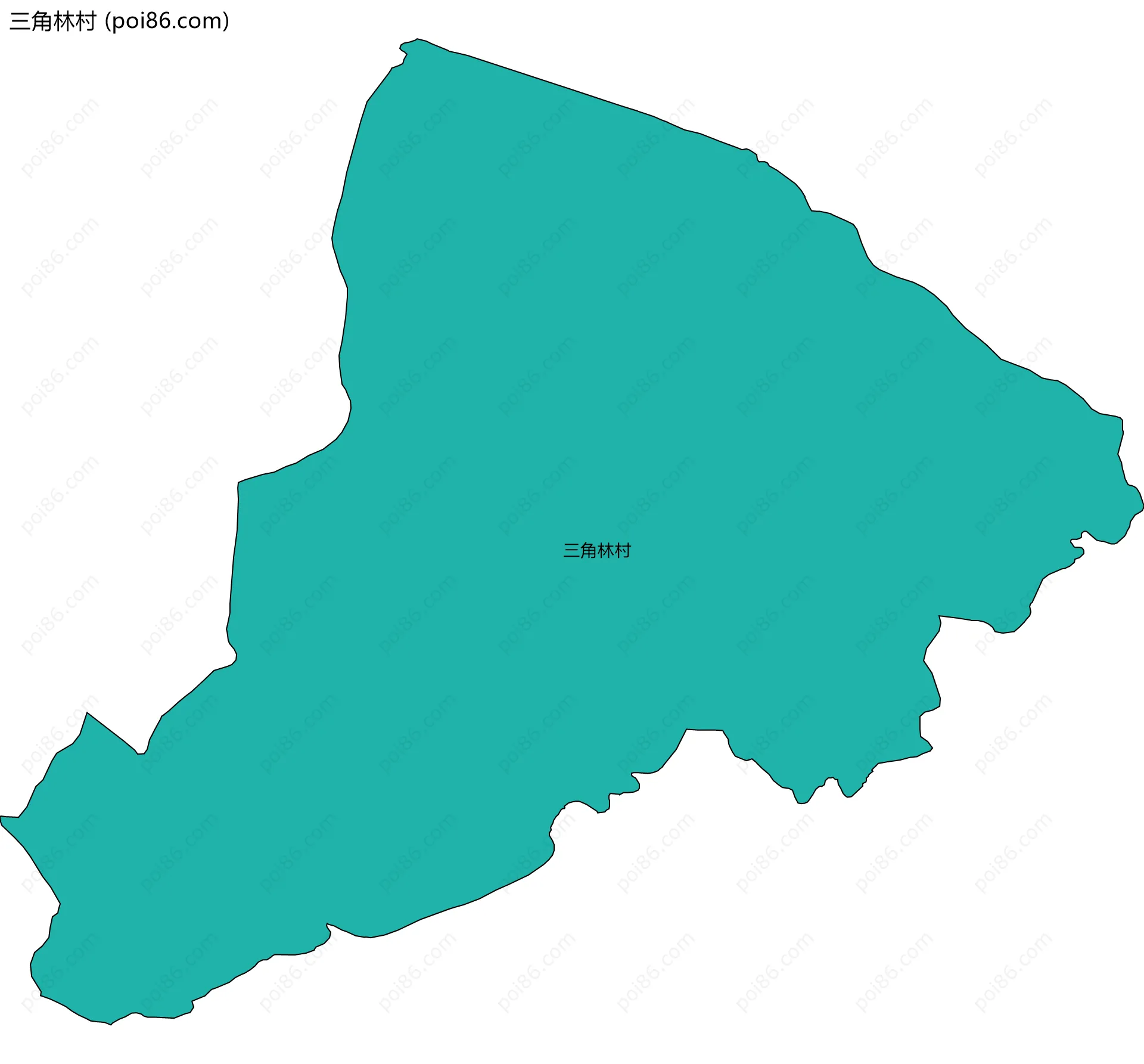三角林村边界地图