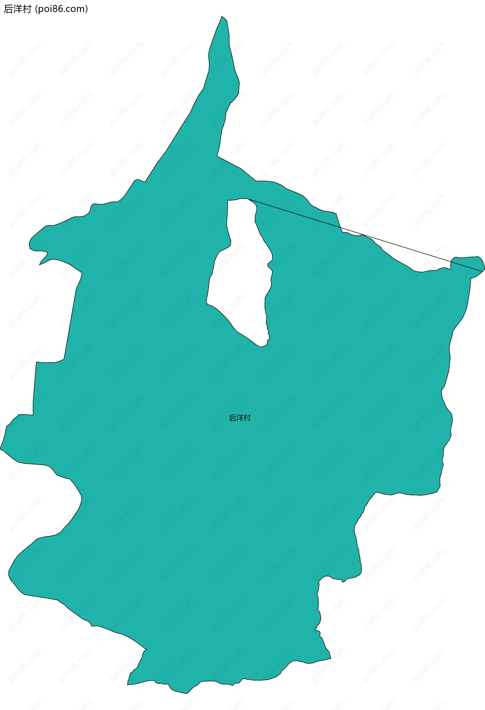 后洋村边界地图