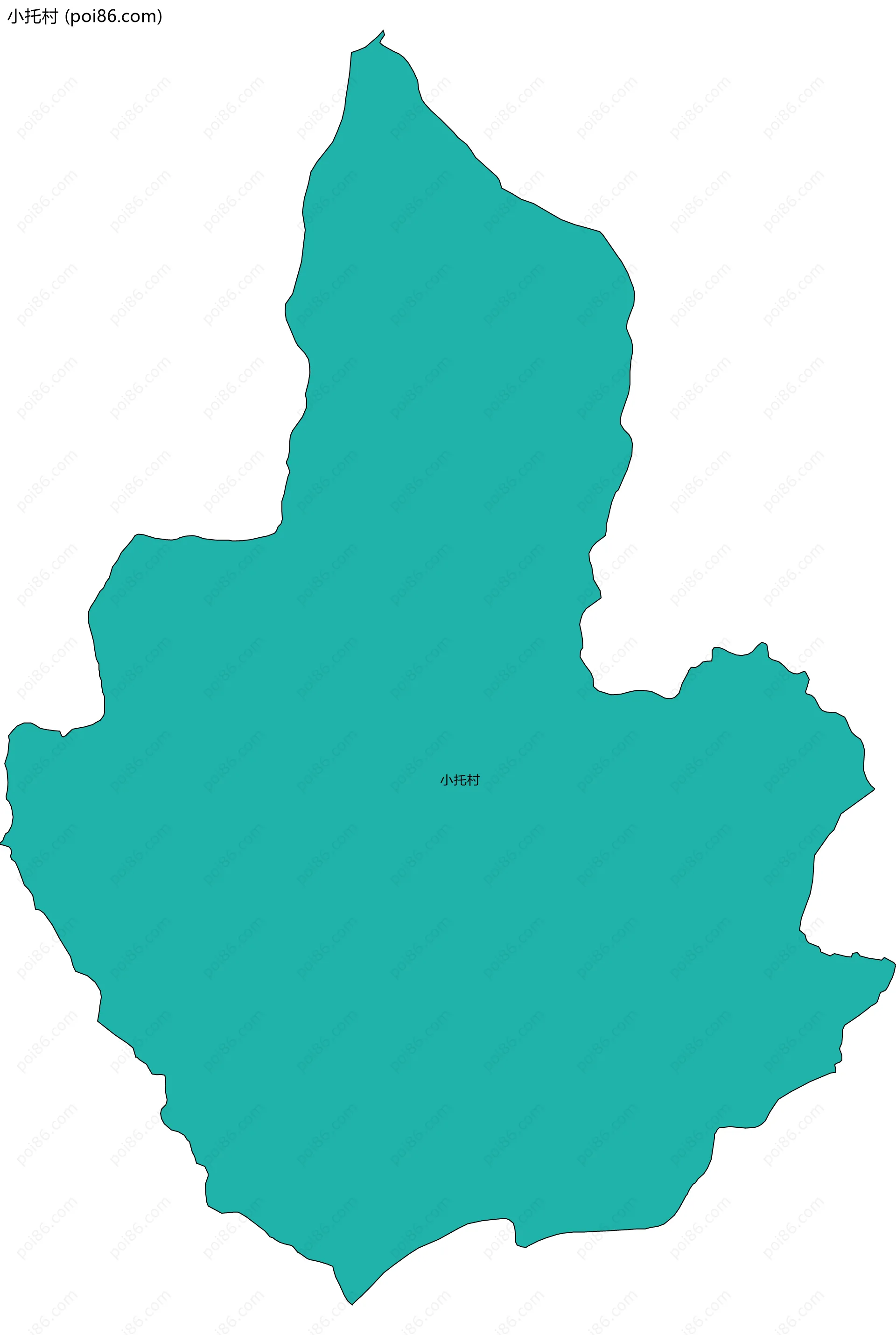 小托村边界地图