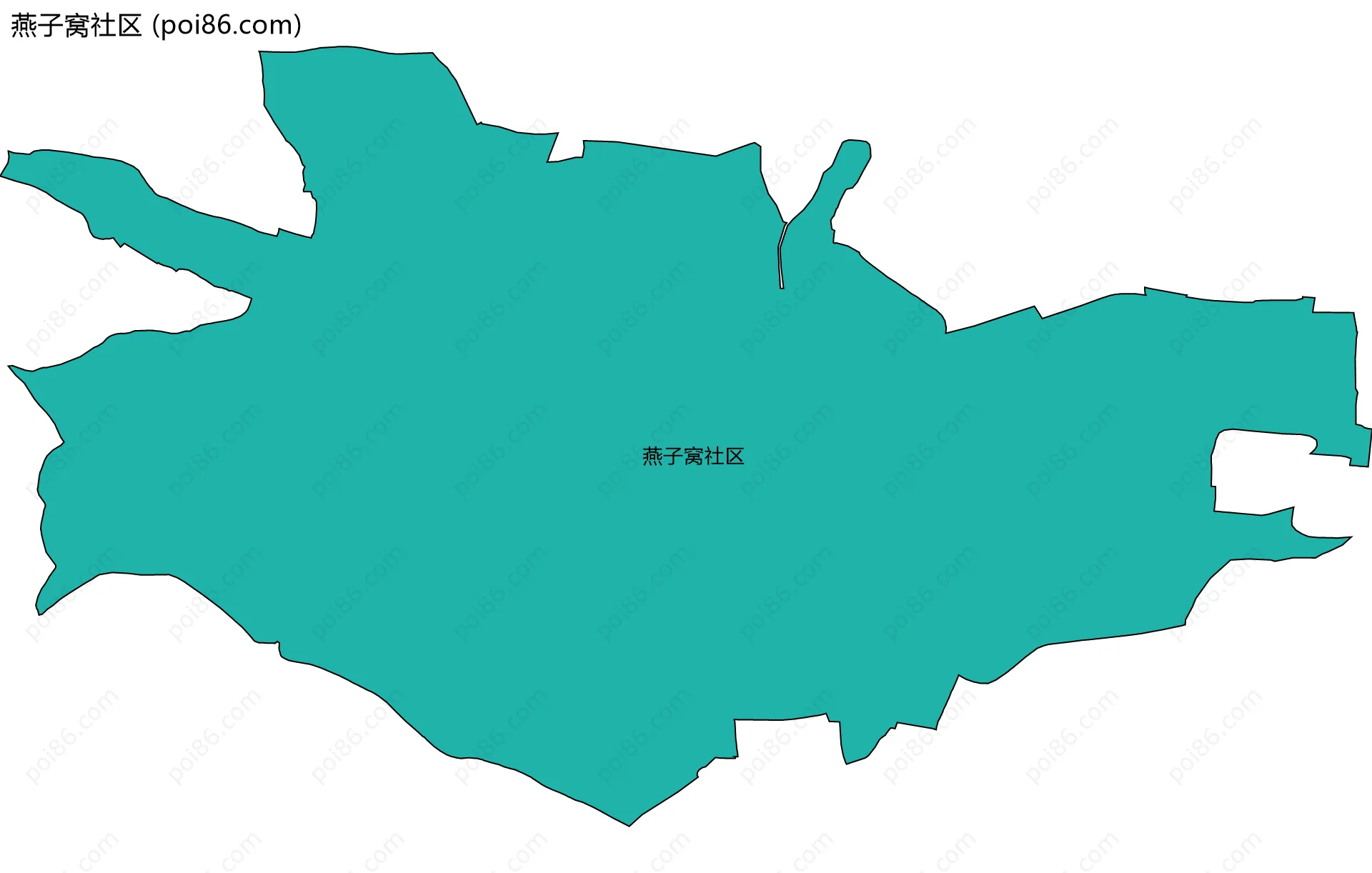 燕子窝社区边界地图