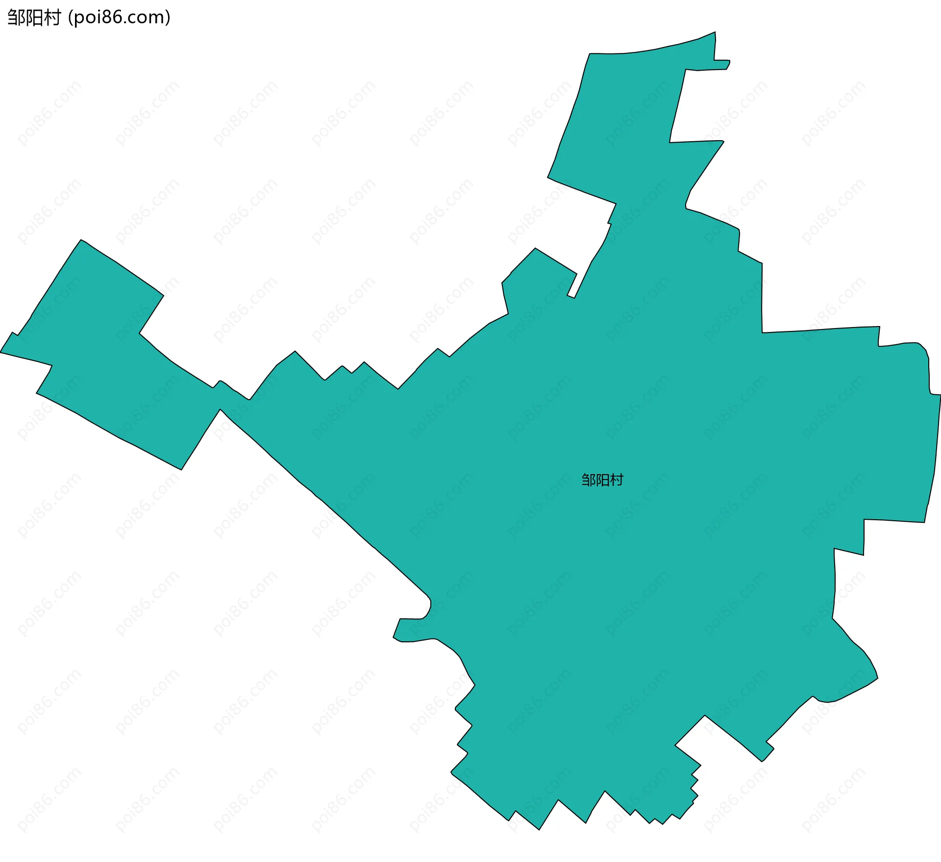 邹阳村边界地图