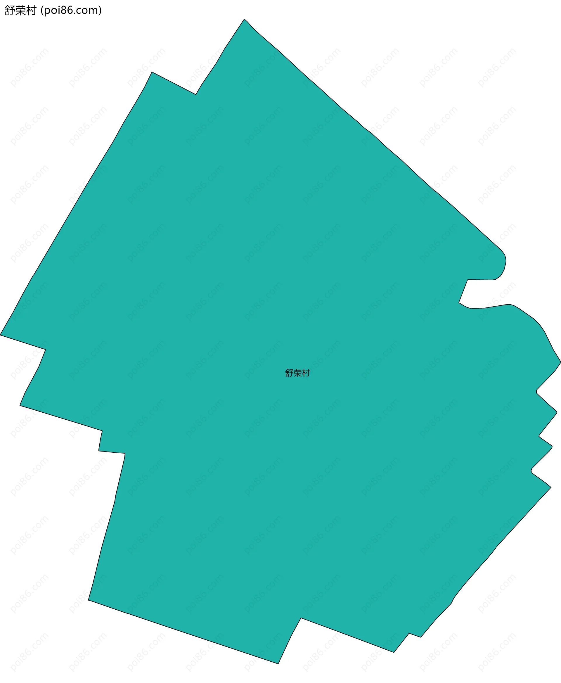 舒荣村边界地图