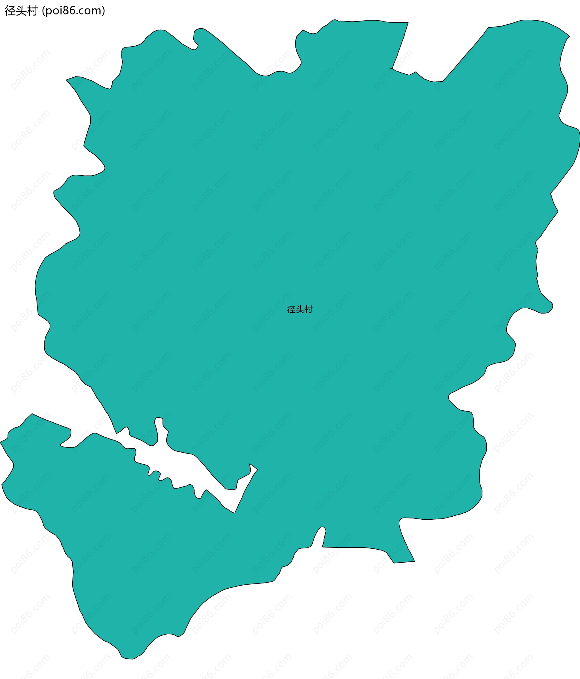 径头村边界地图