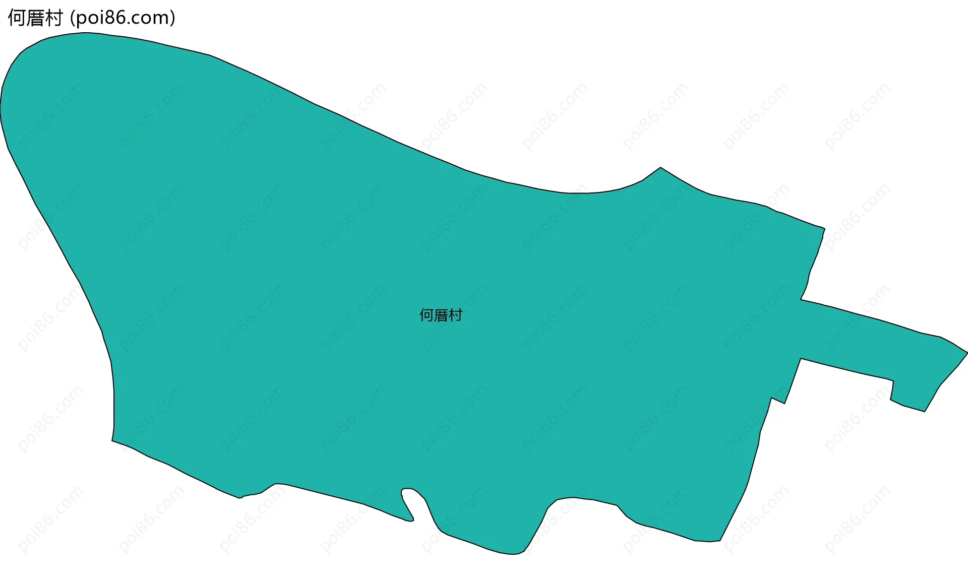 何厝村边界地图