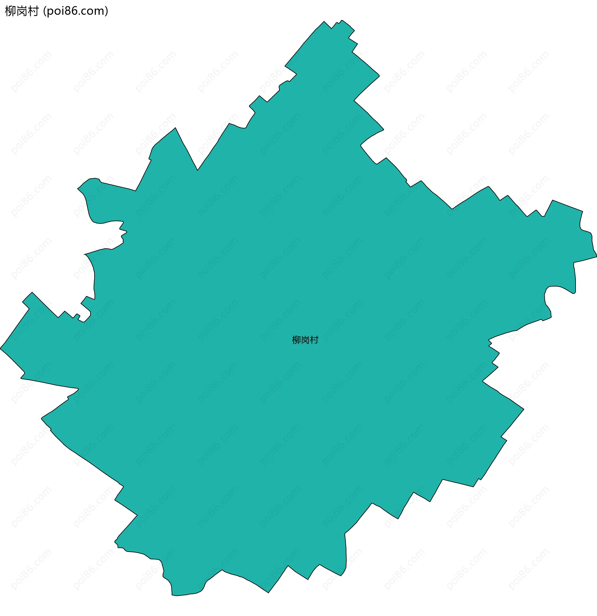 柳岗村边界地图