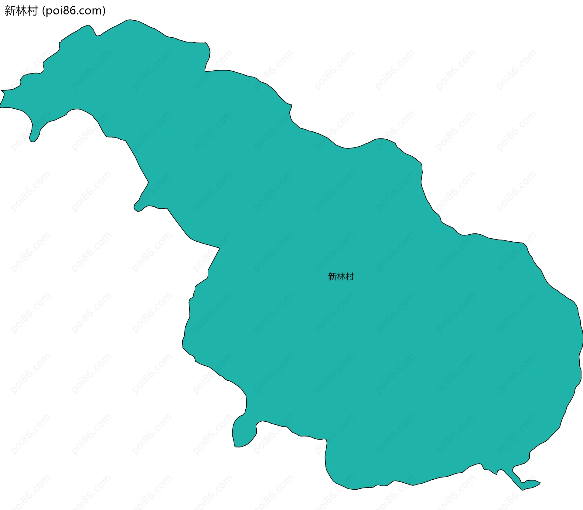 新林村边界地图