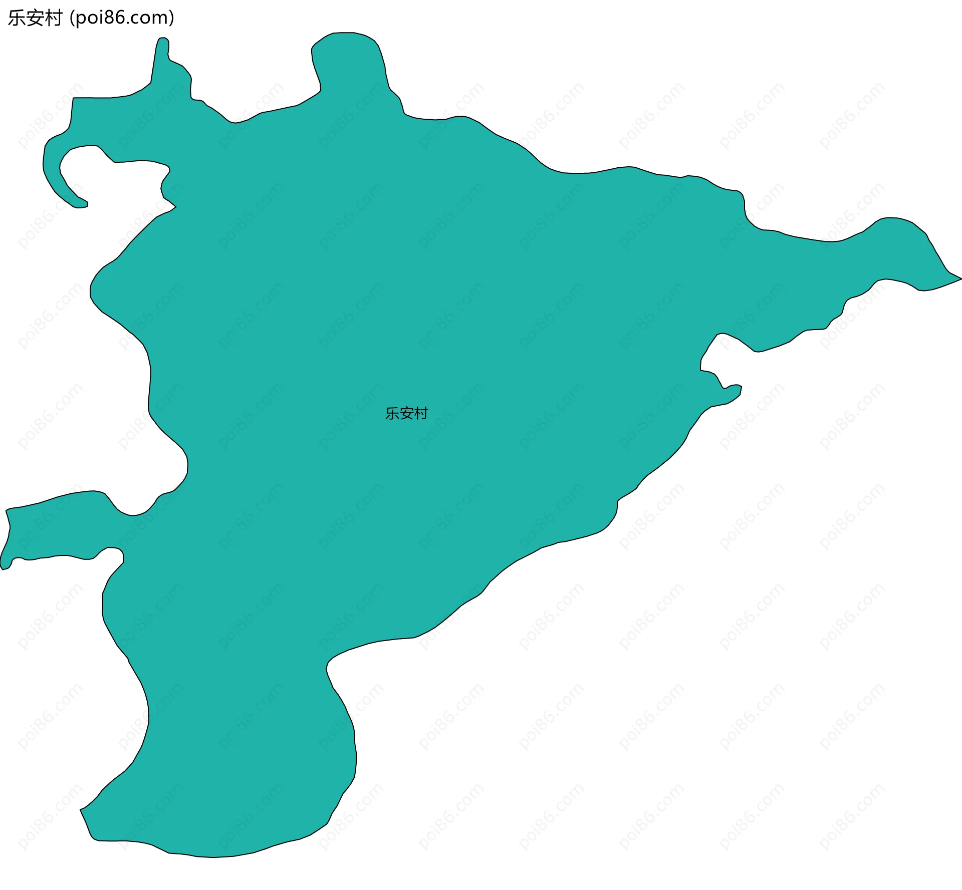 乐安村边界地图