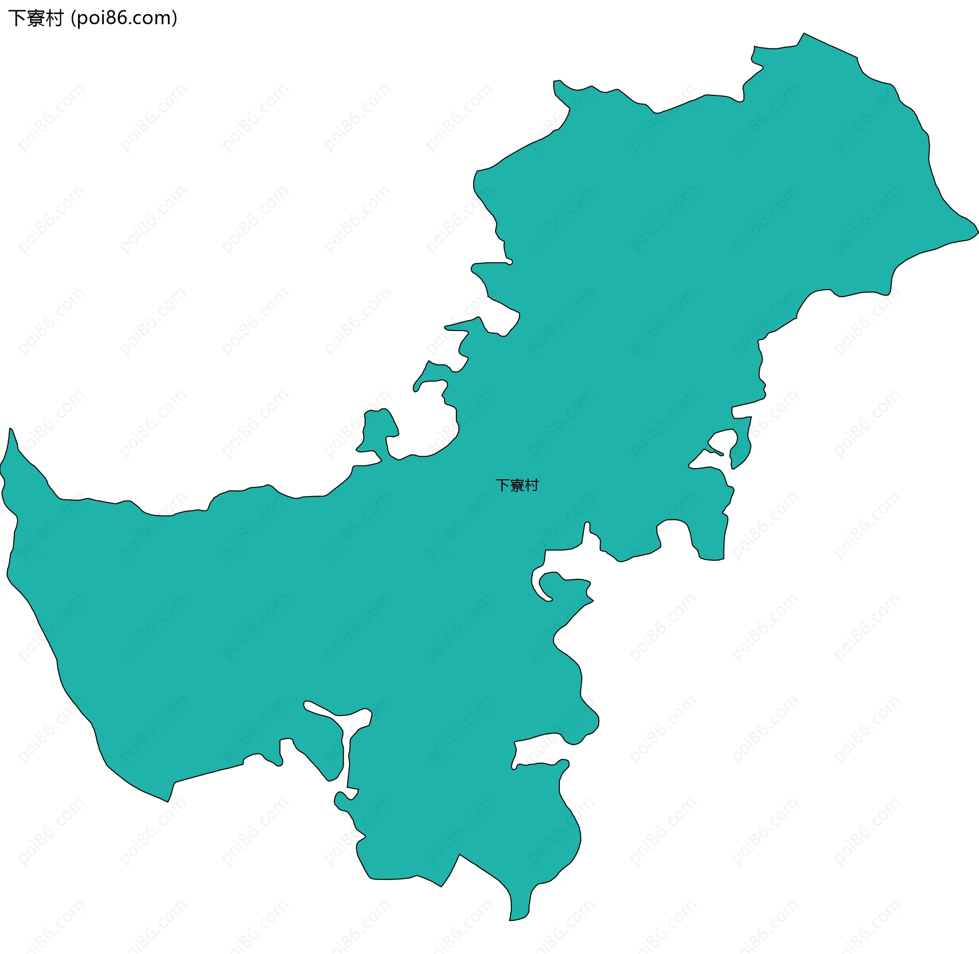 下寮村边界地图