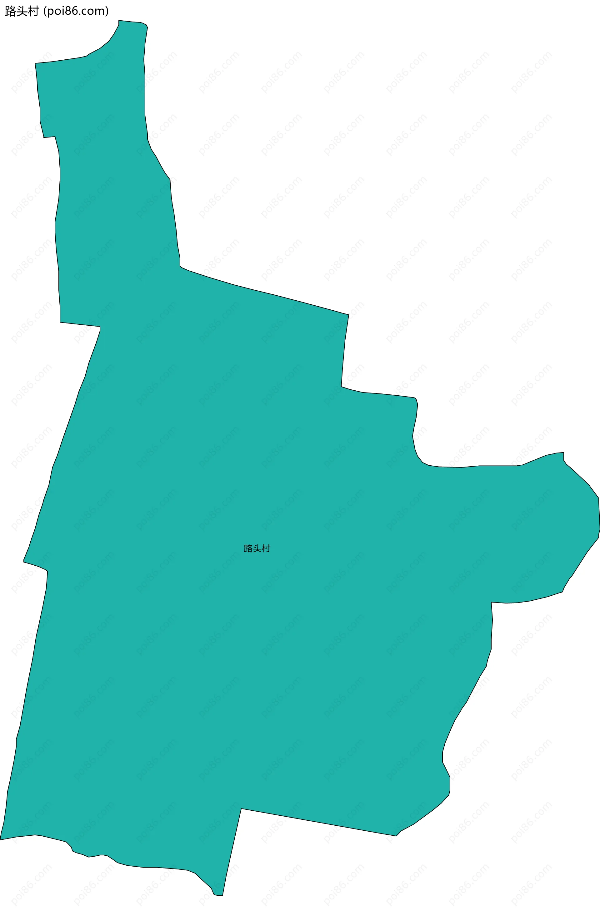 路头村边界地图