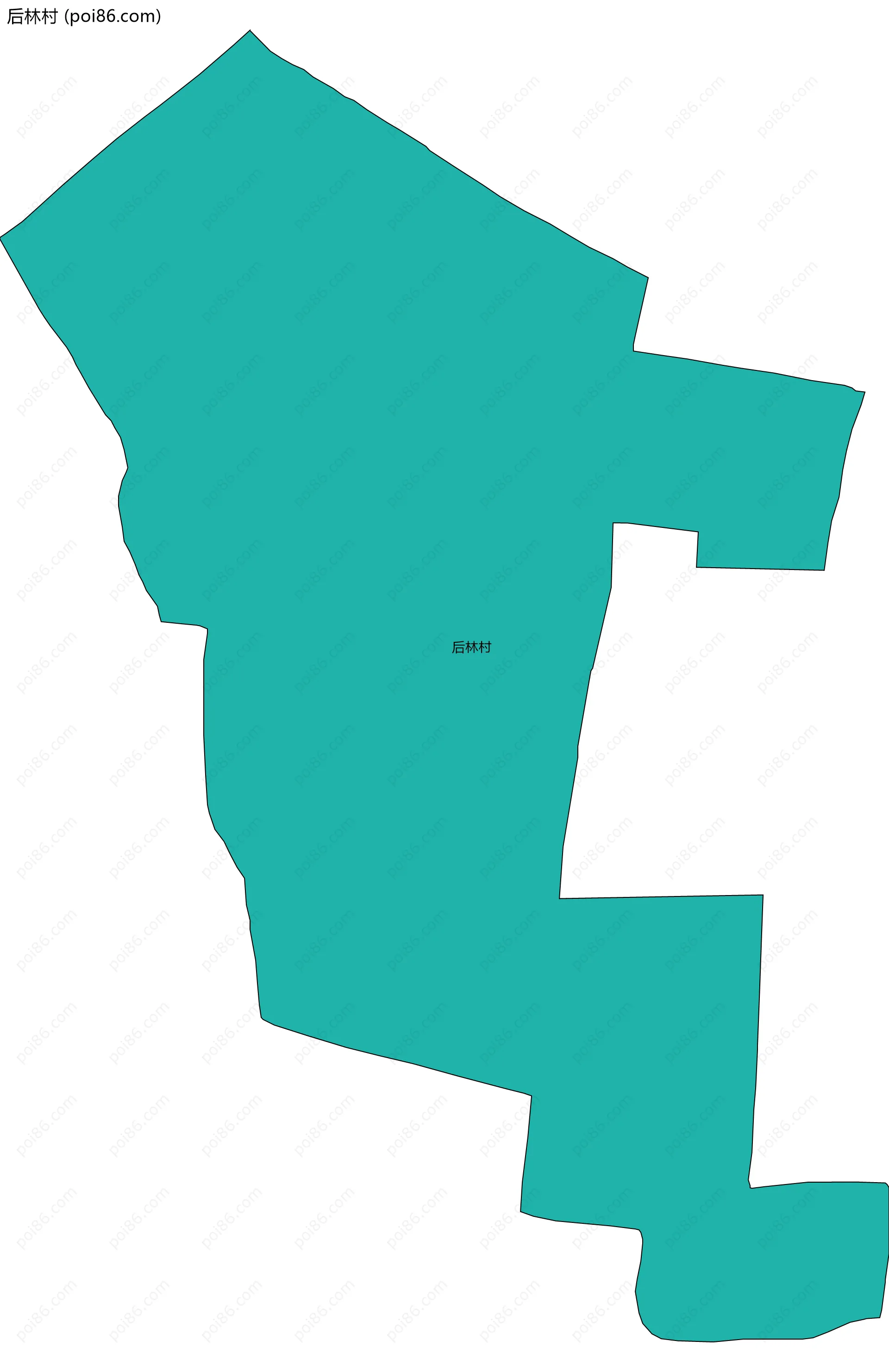 后林村边界地图