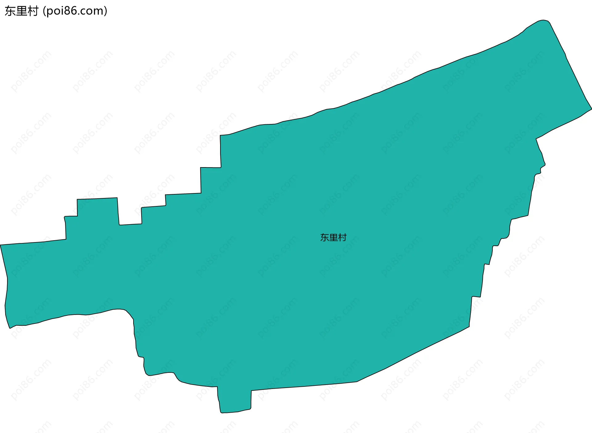 东里村边界地图