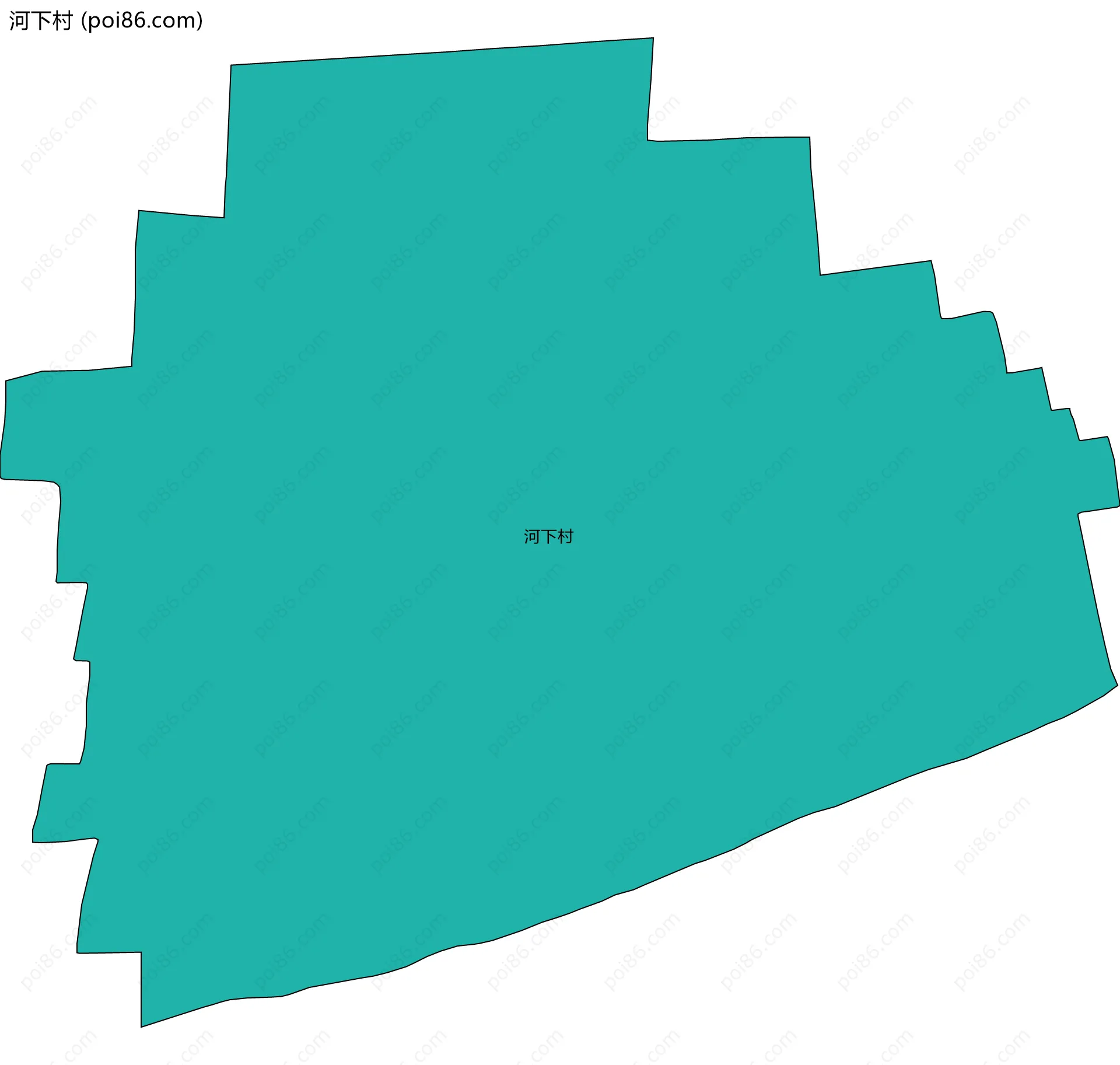 河下村边界地图