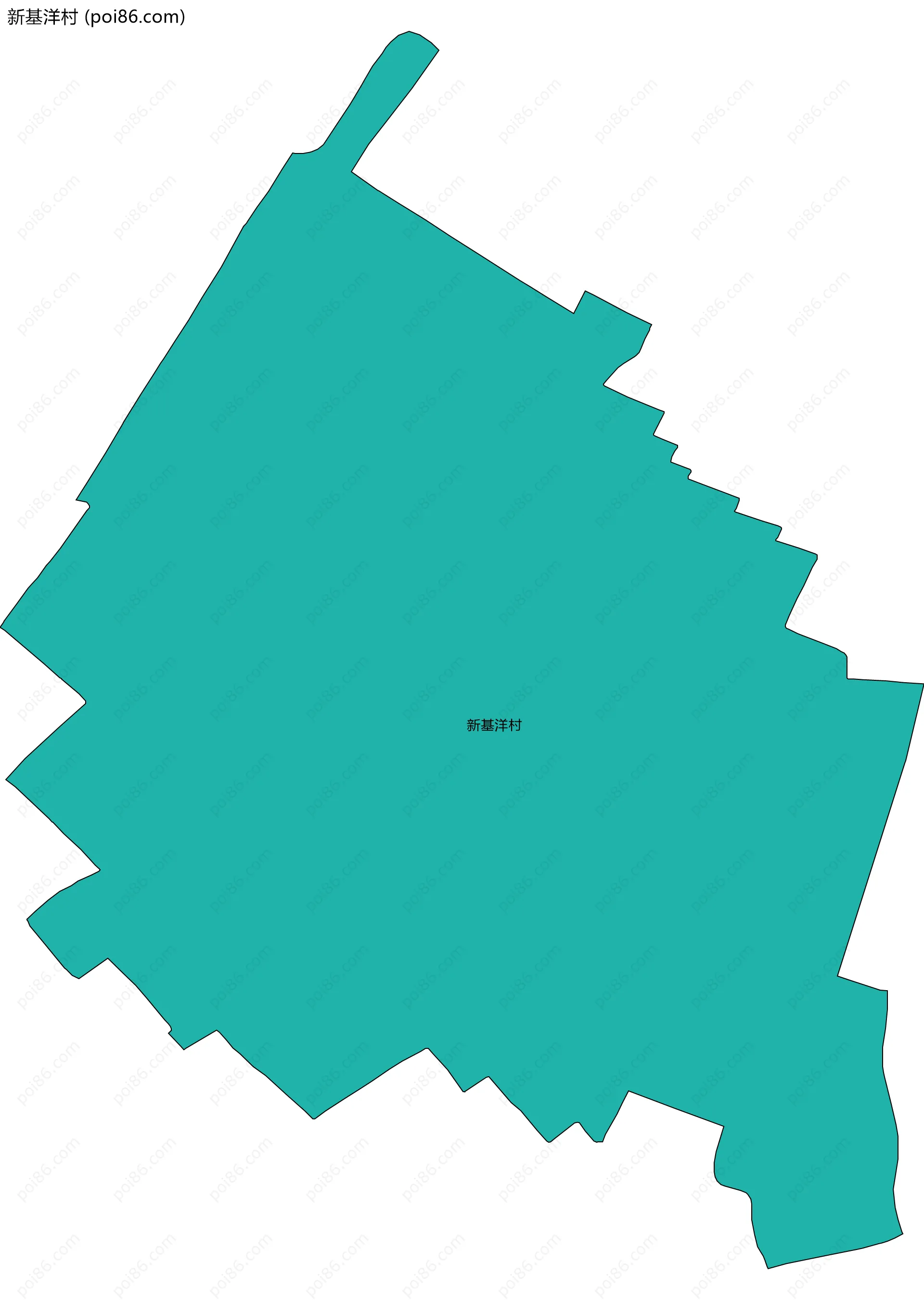 新基洋村边界地图