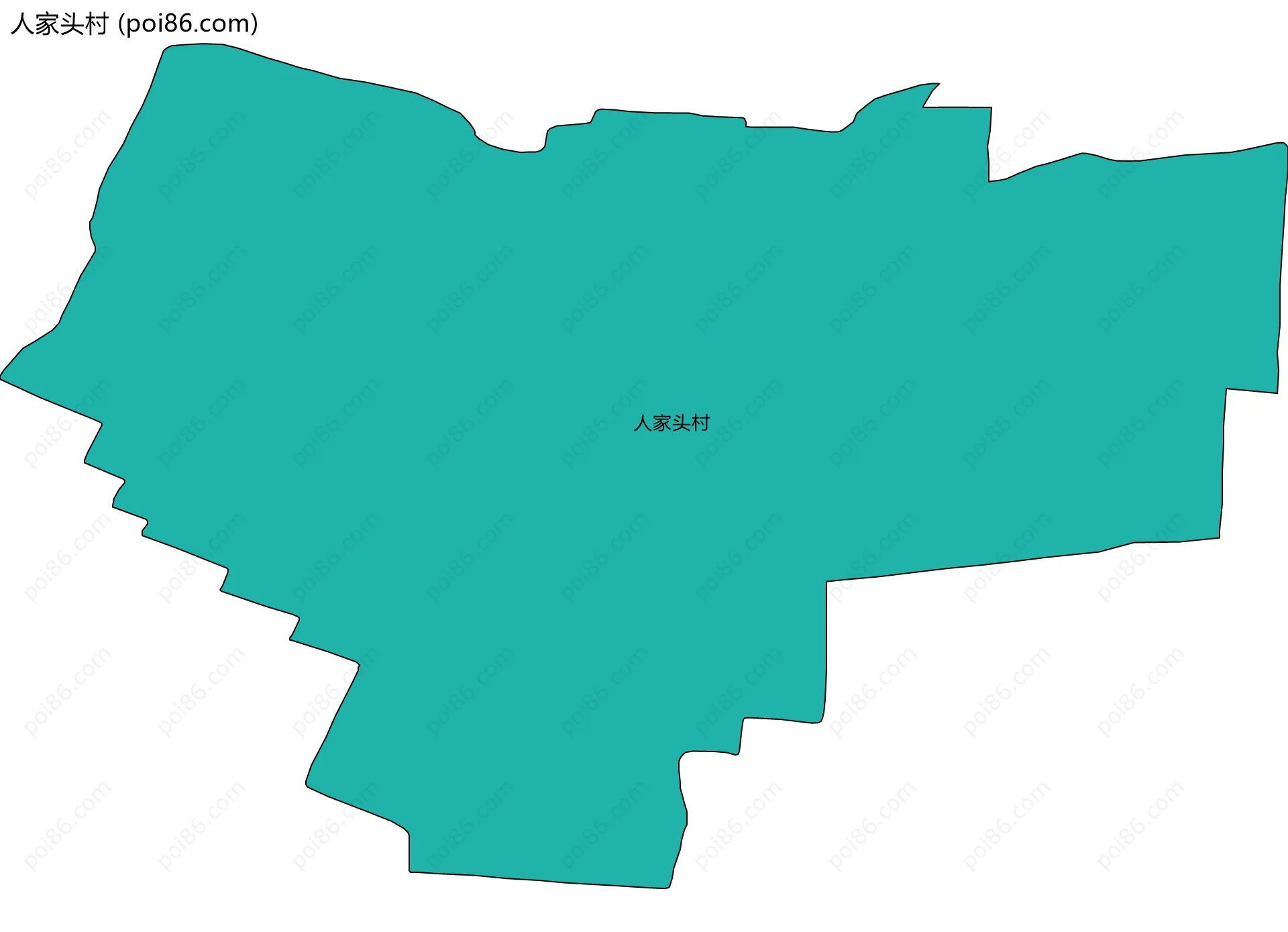 人家头村边界地图