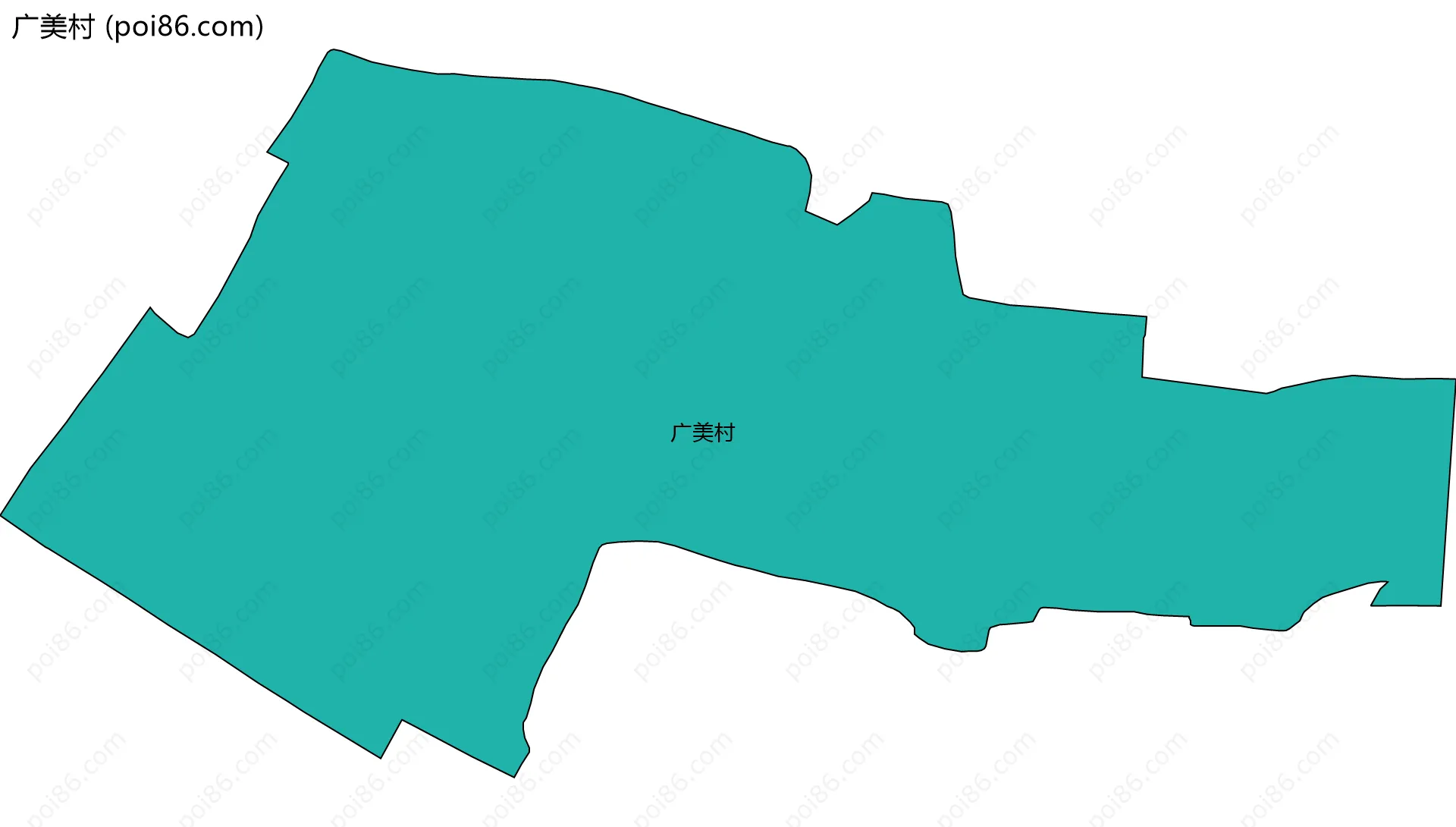 广美村边界地图