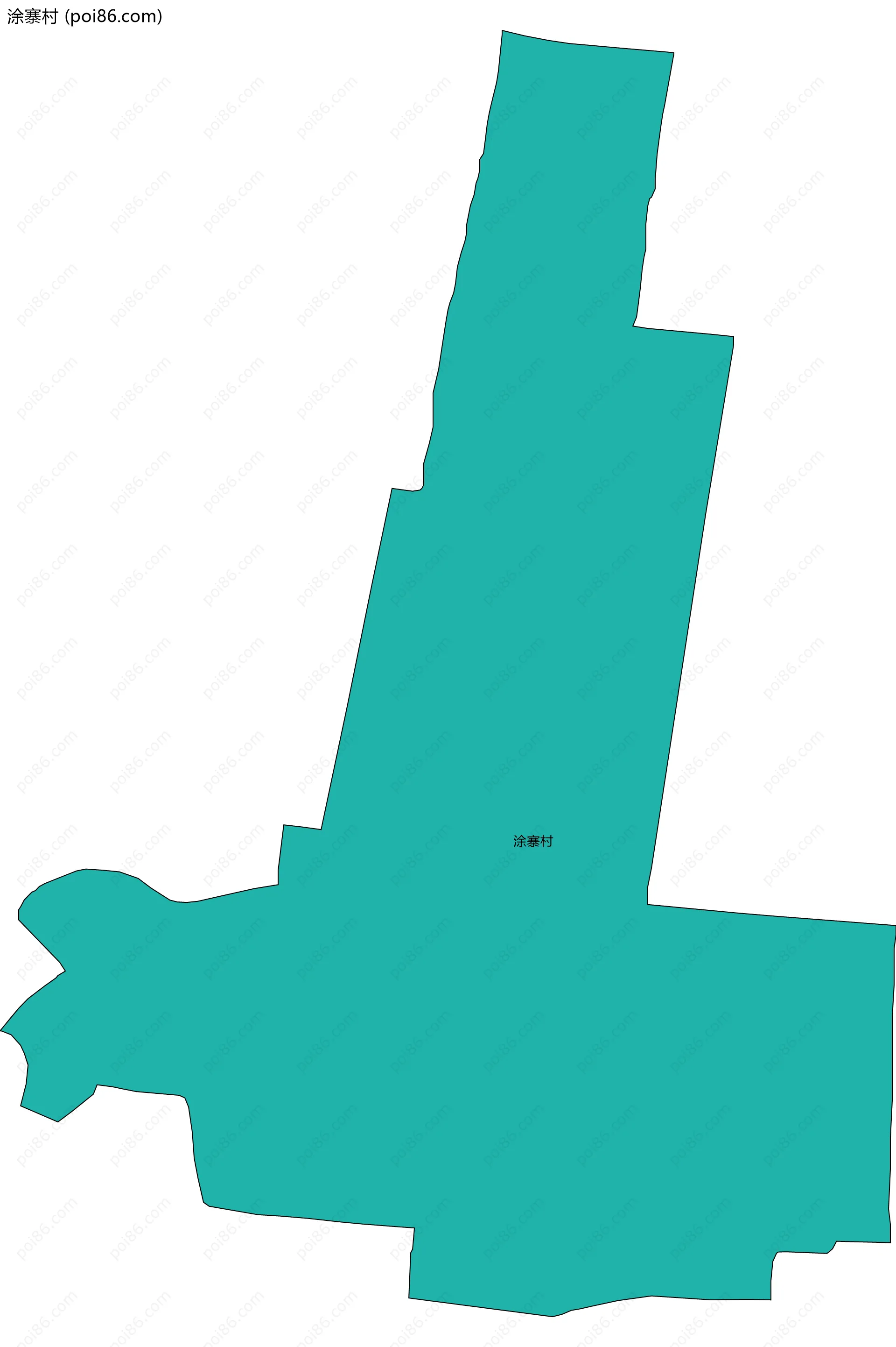 涂寨村边界地图