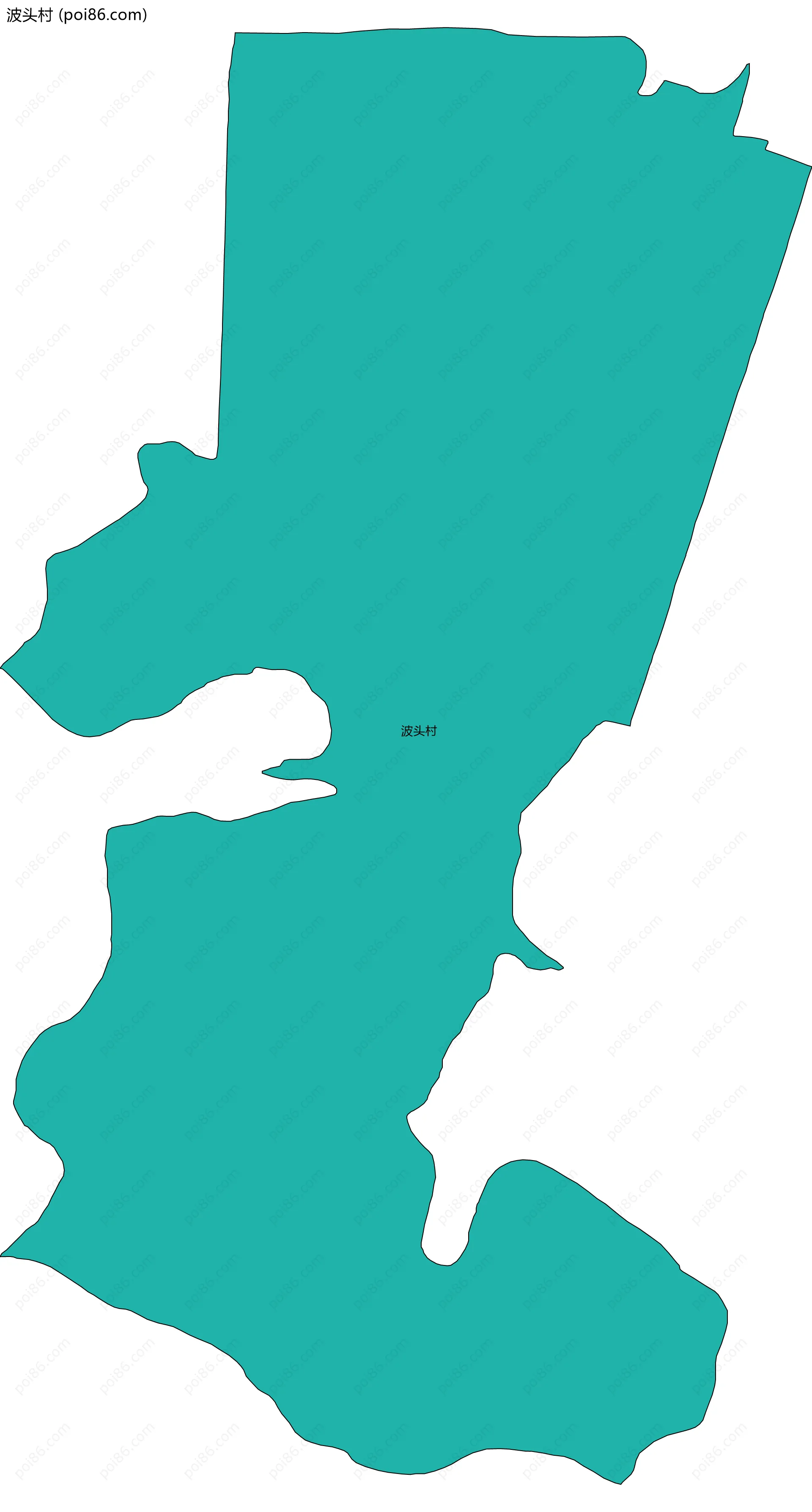 波头村边界地图