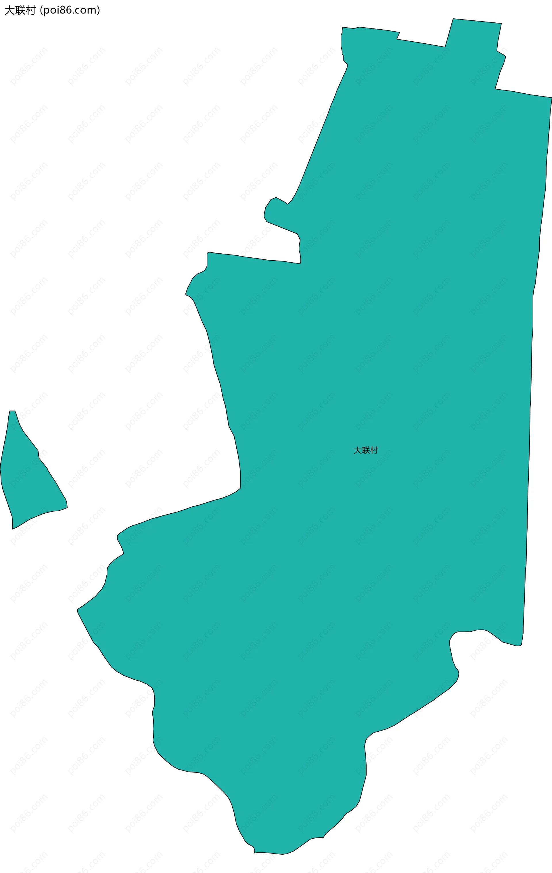 大联村边界地图