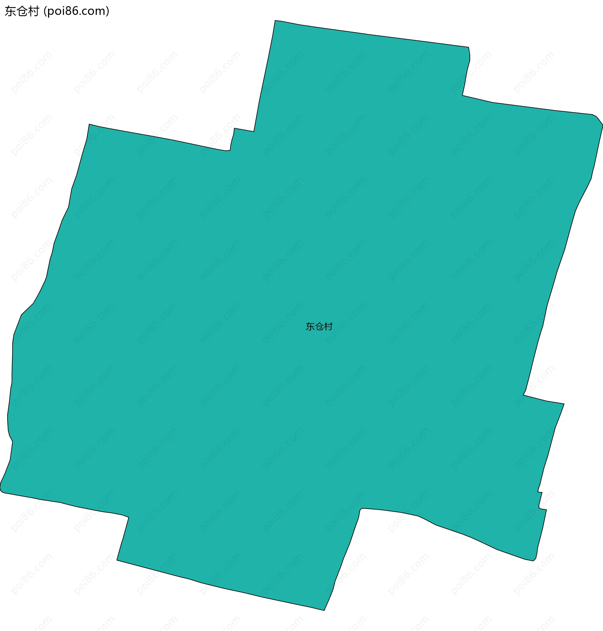 东仓村边界地图