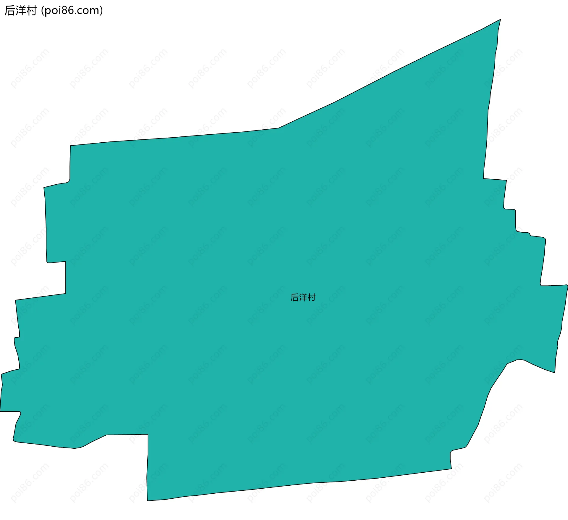 后洋村边界地图