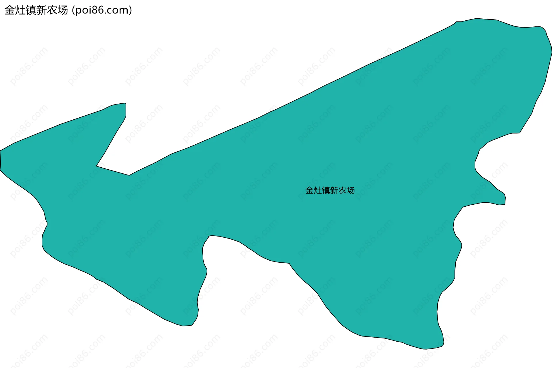 金灶镇新农场边界地图