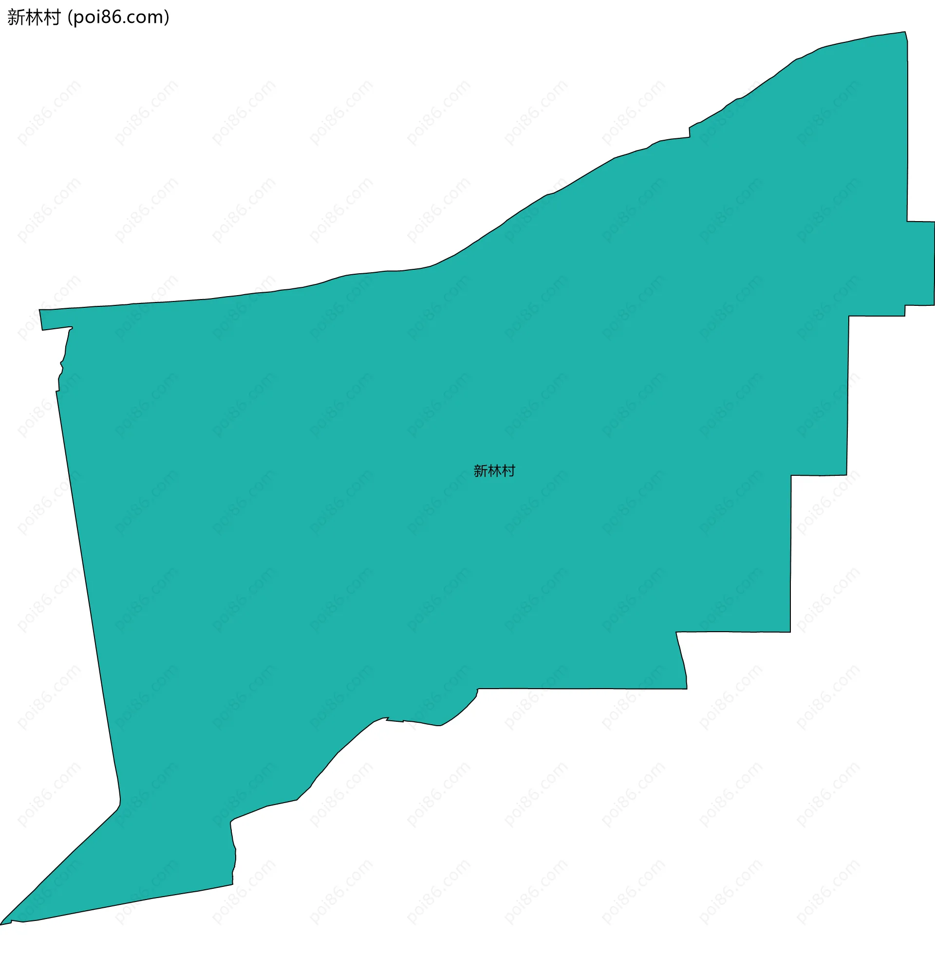 新林村边界地图