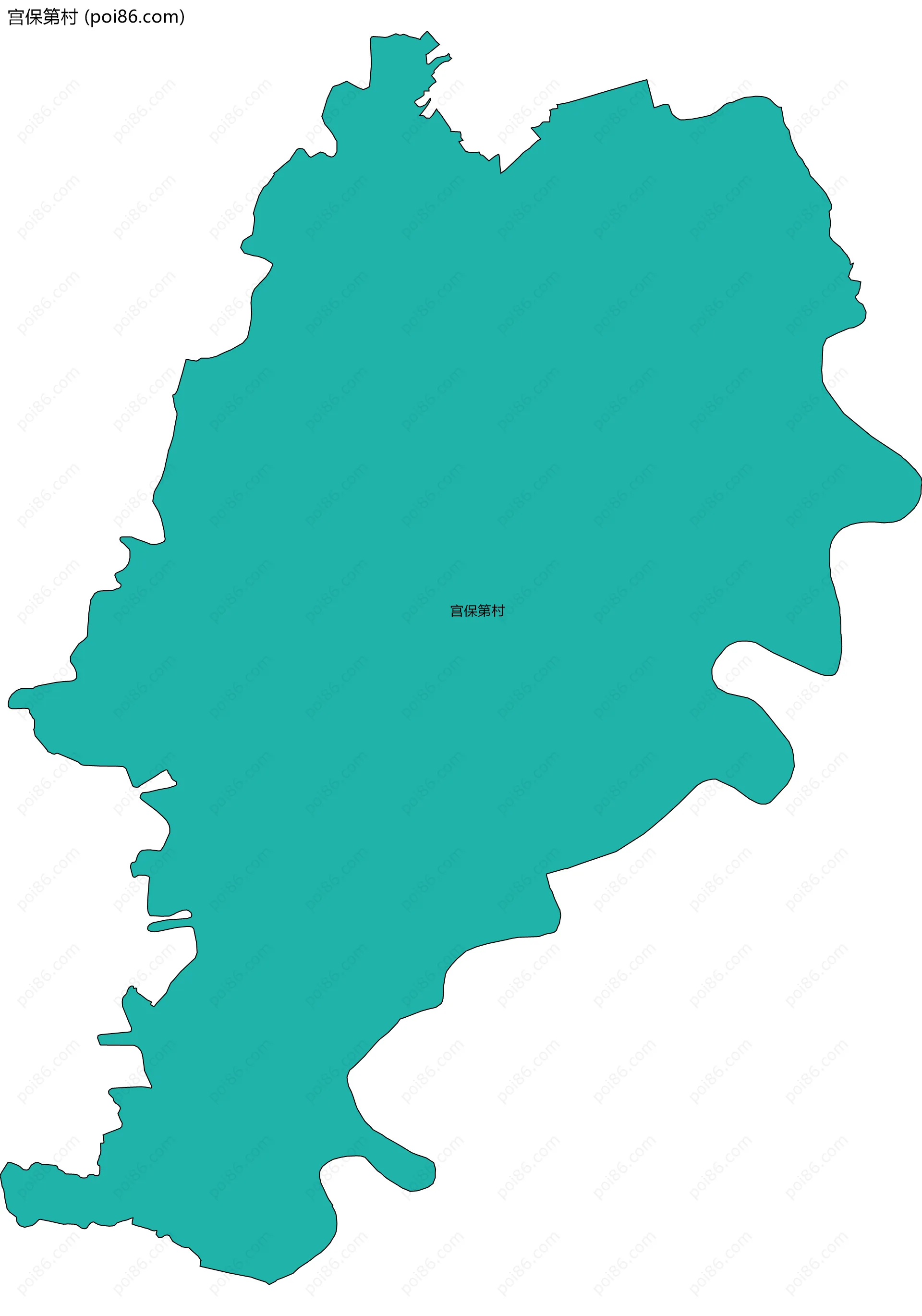 宫保第村边界地图