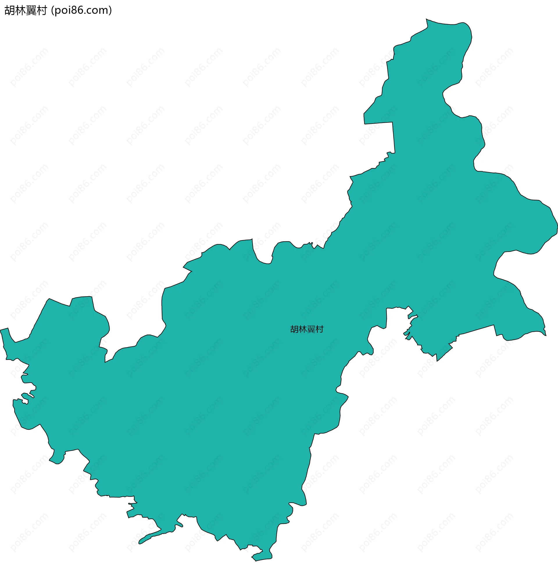 胡林翼村边界地图