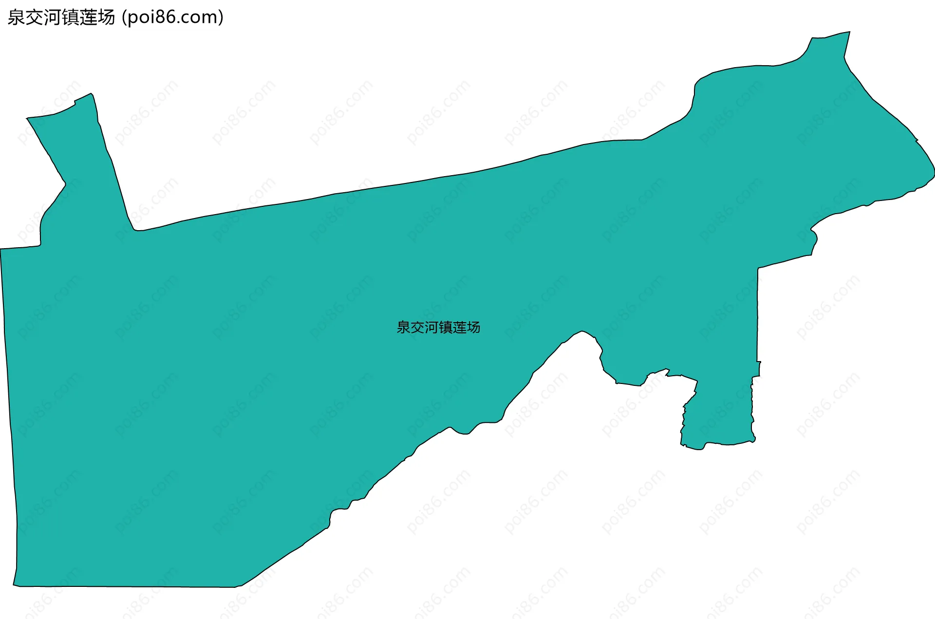 泉交河镇莲场边界地图
