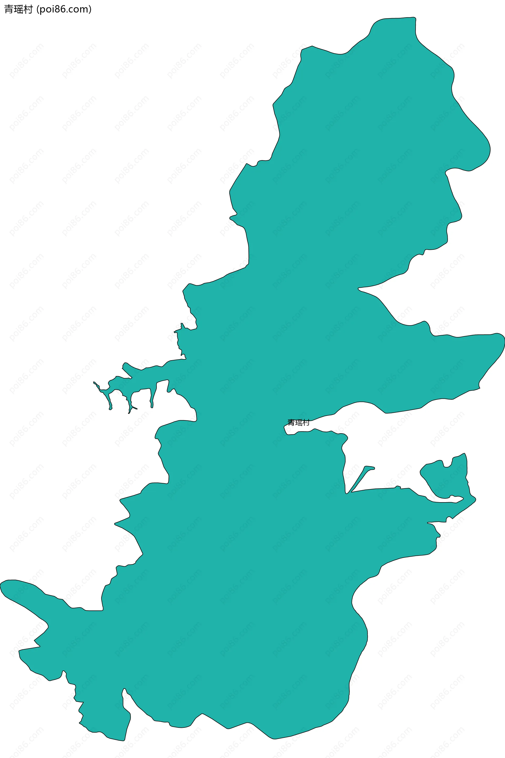 青瑶村边界地图