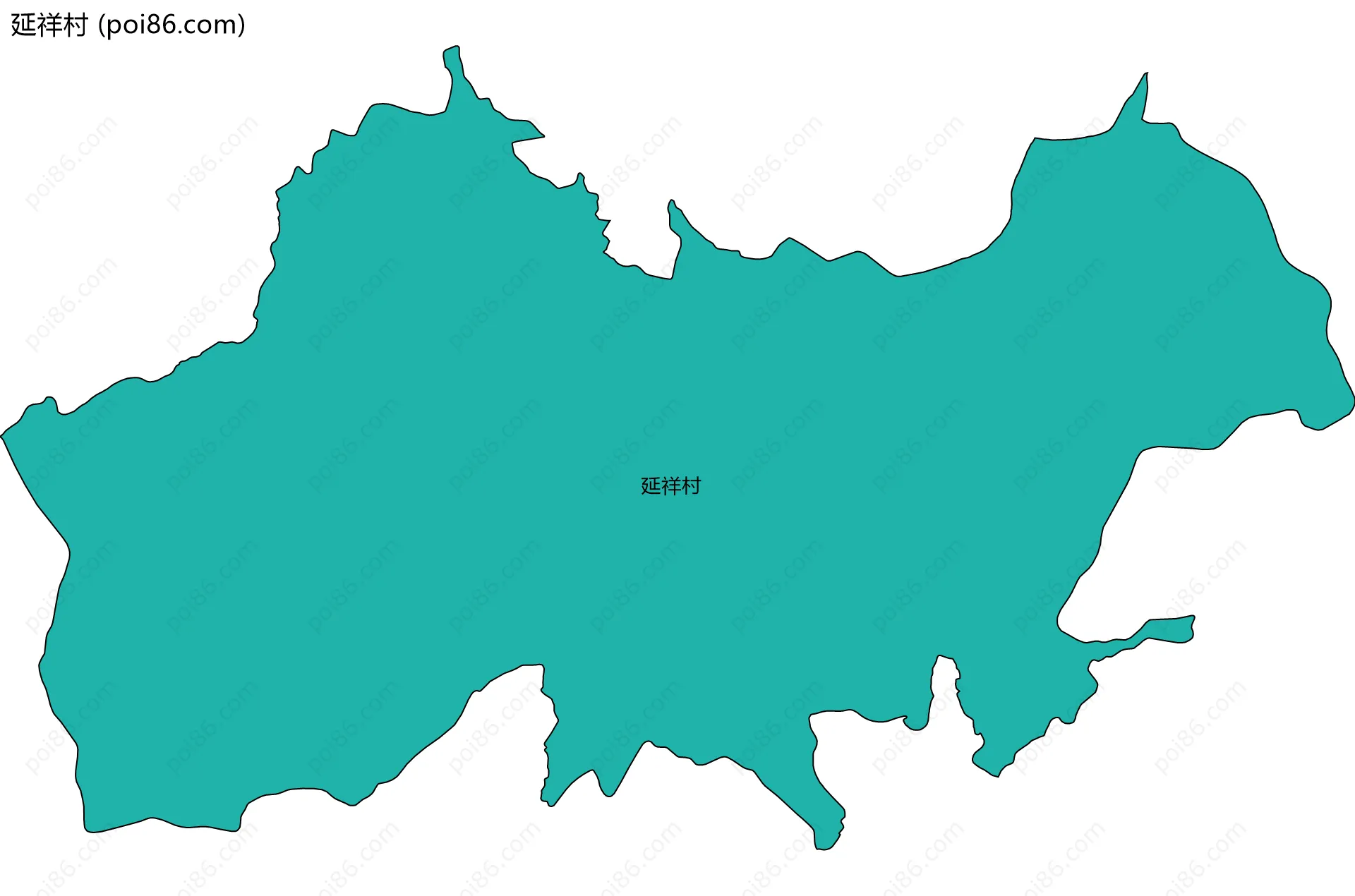 延祥村边界地图