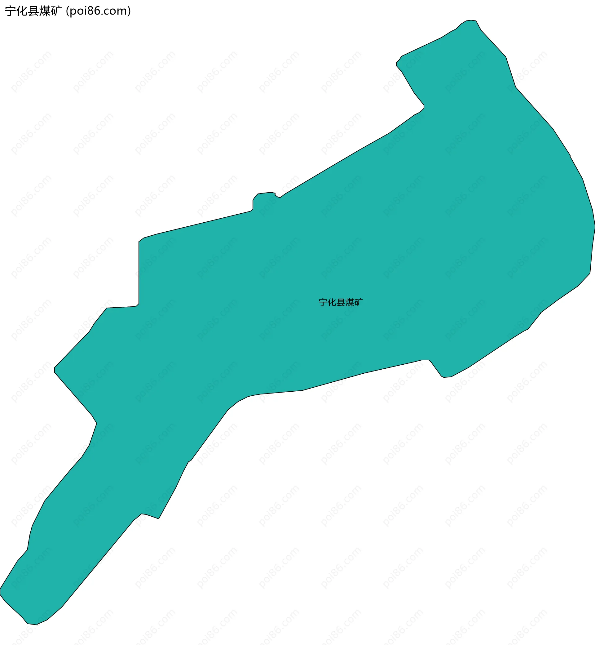 宁化县煤矿边界地图