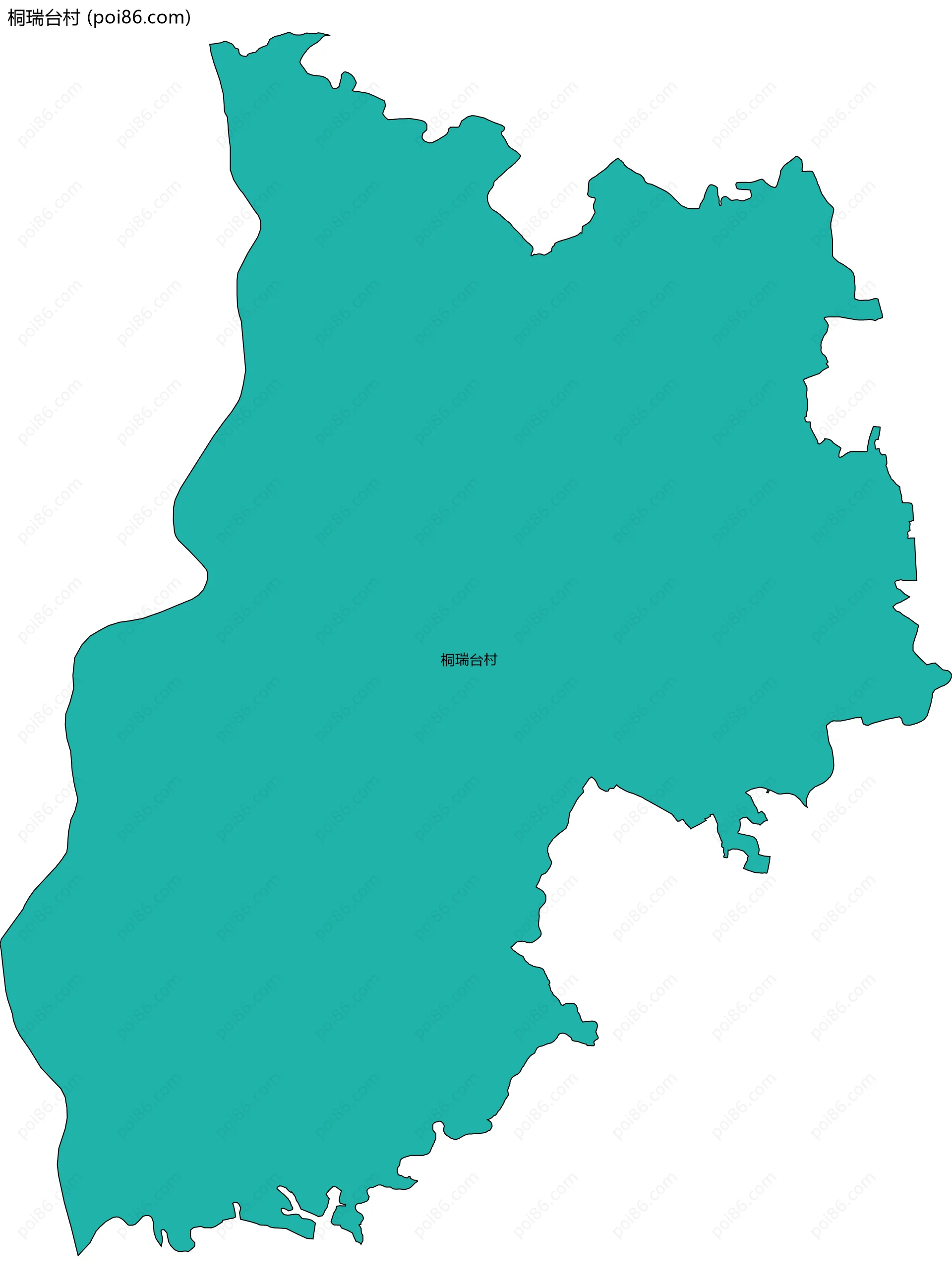 桐瑞台村边界地图