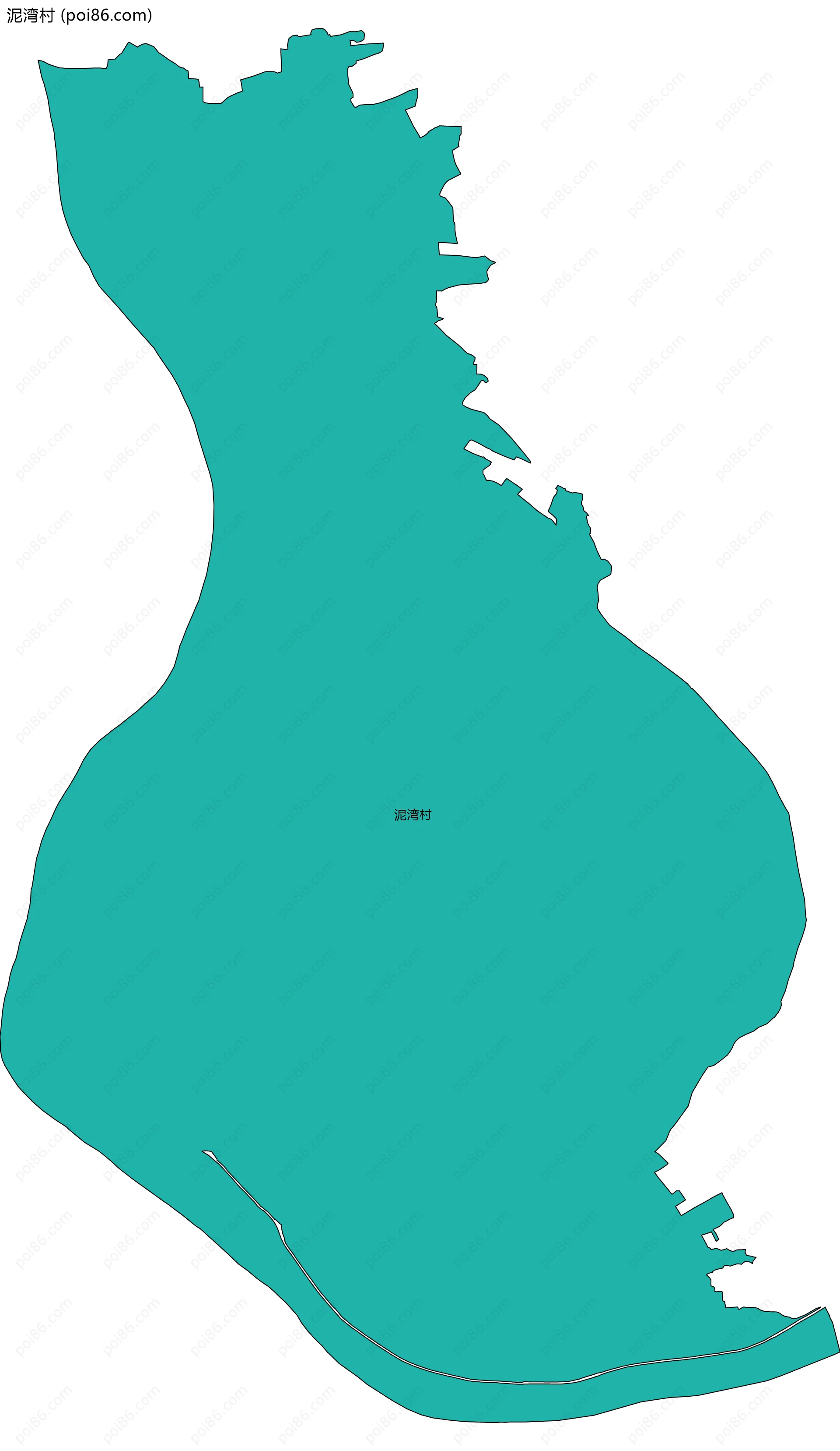 泥湾村边界地图