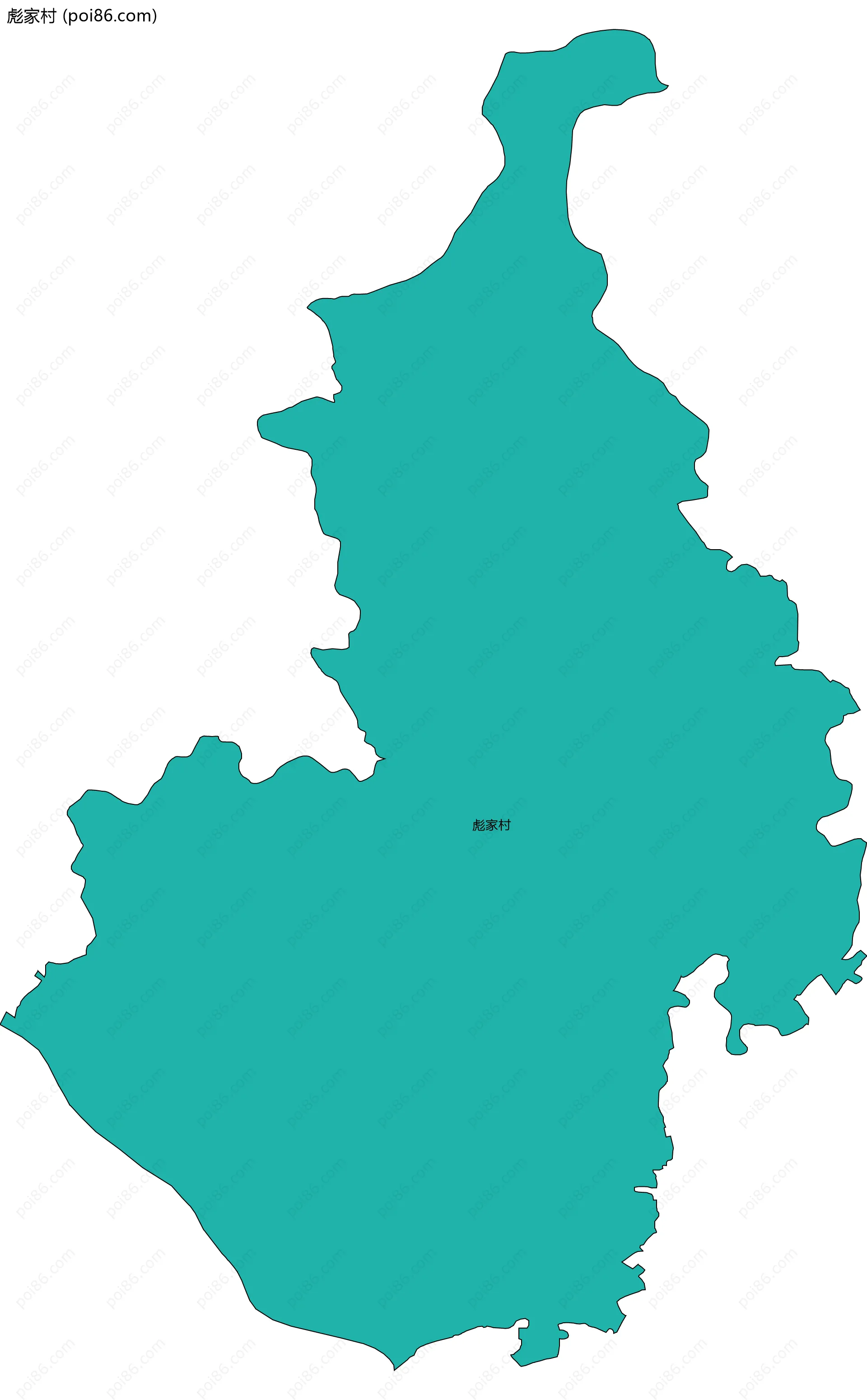 彪家村边界地图