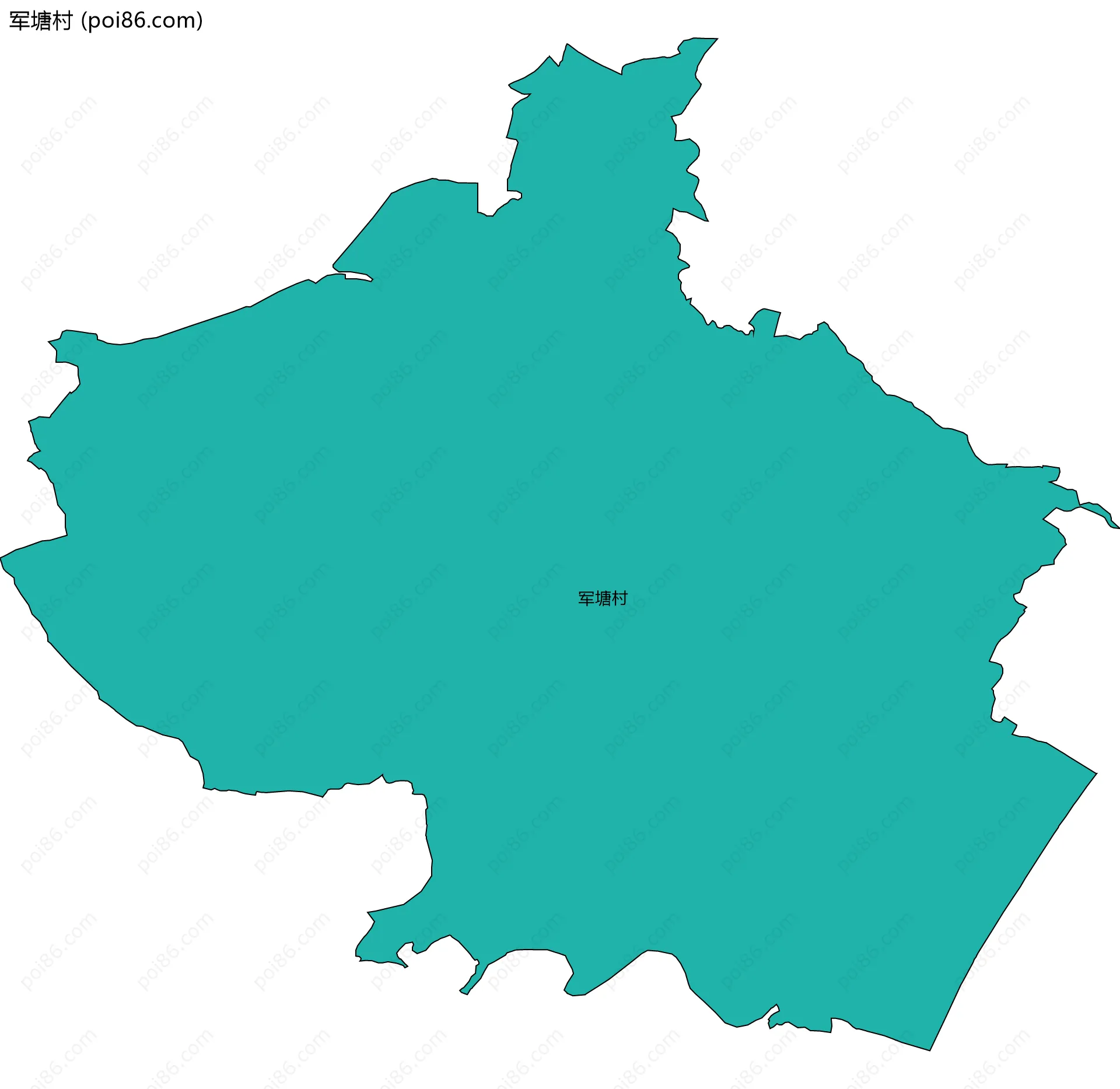 军塘村边界地图