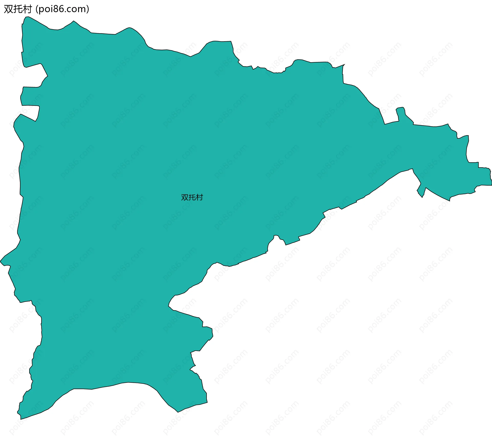 双托村边界地图