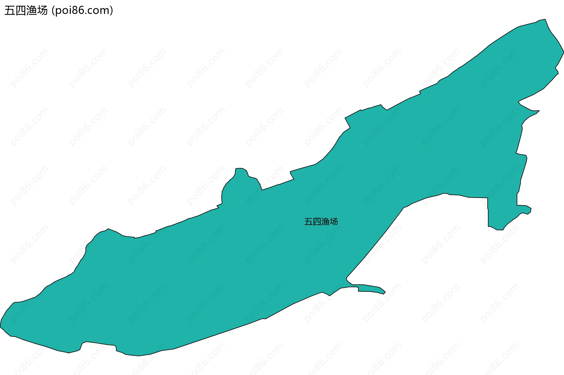 五四渔场边界地图