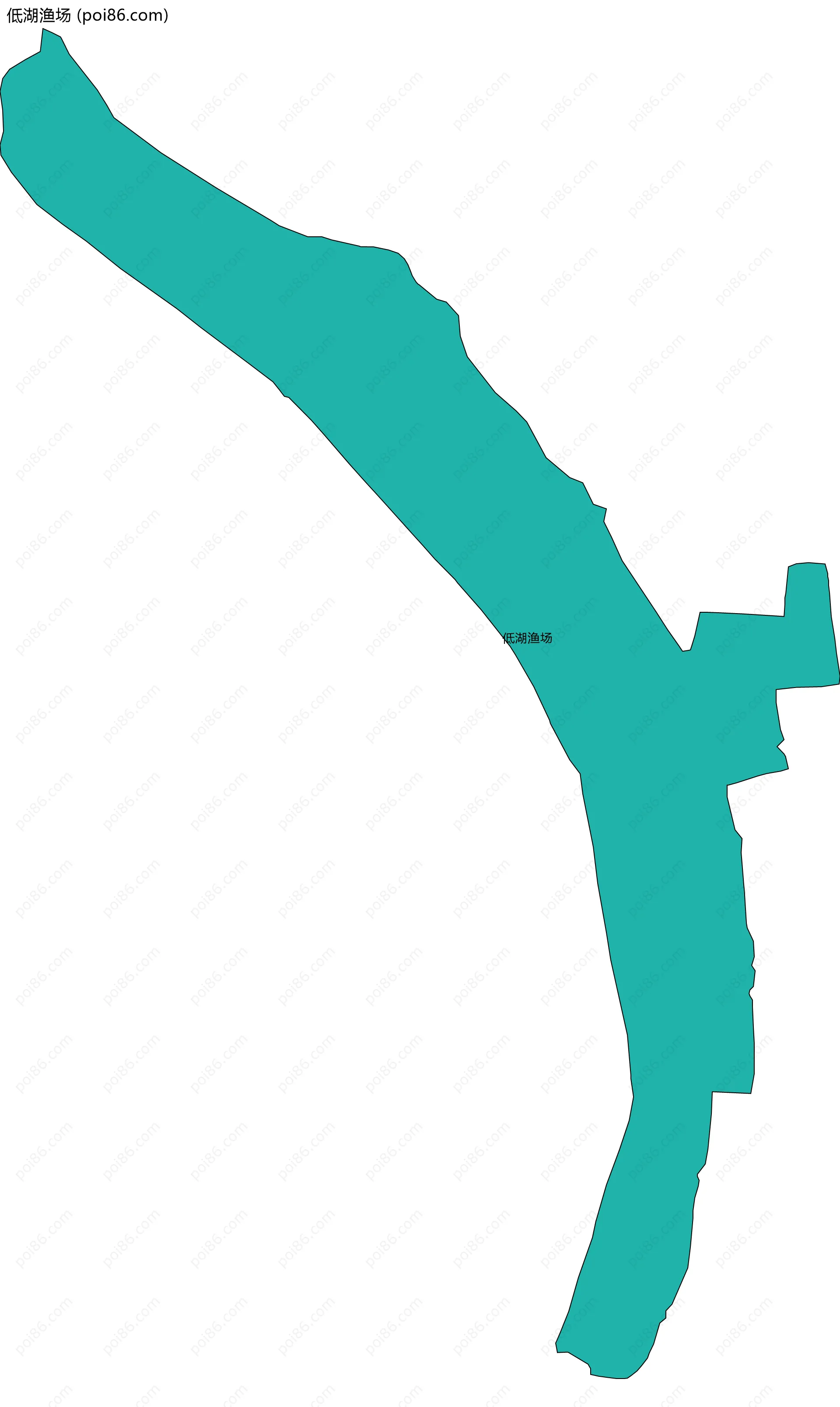 低湖渔场边界地图