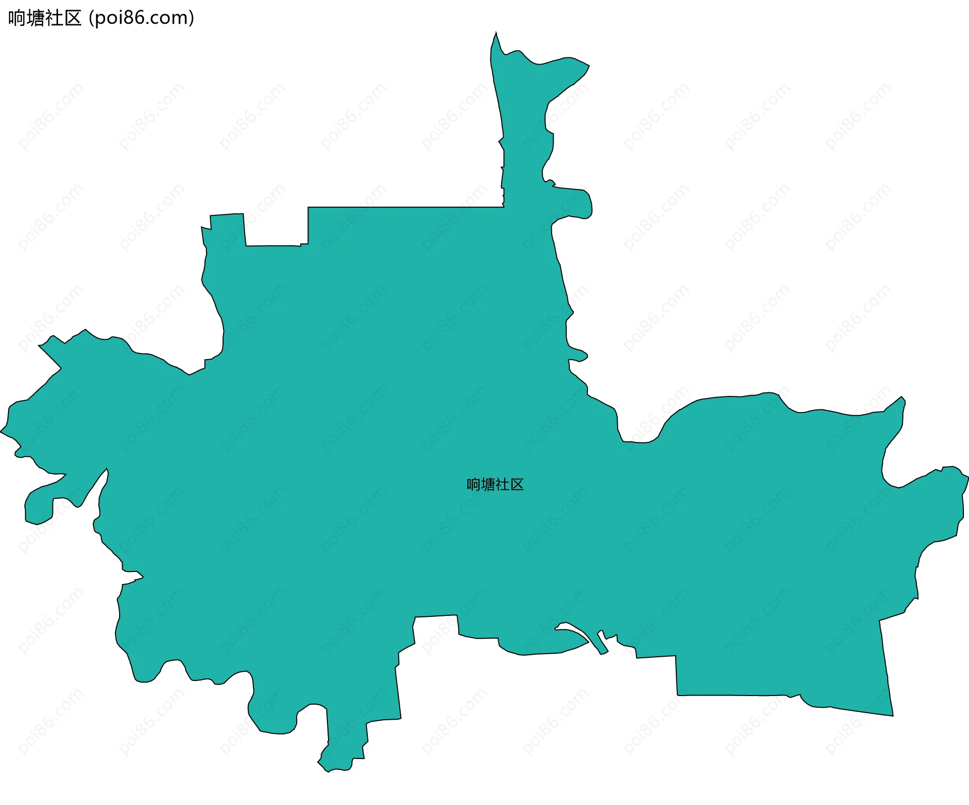 响塘社区边界地图