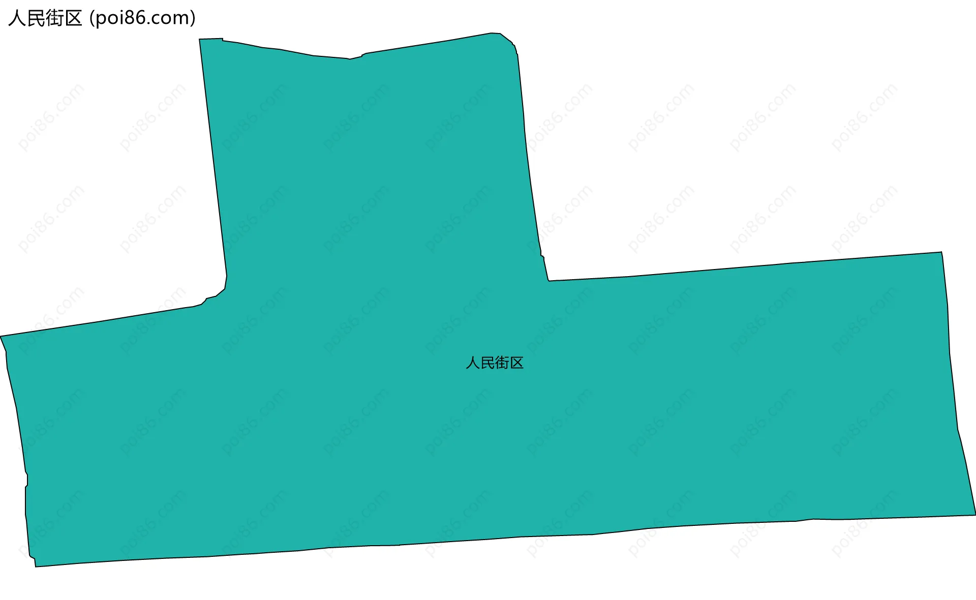 人民街区边界地图