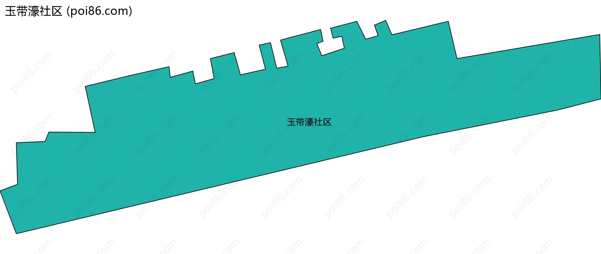 玉带濠社区边界地图