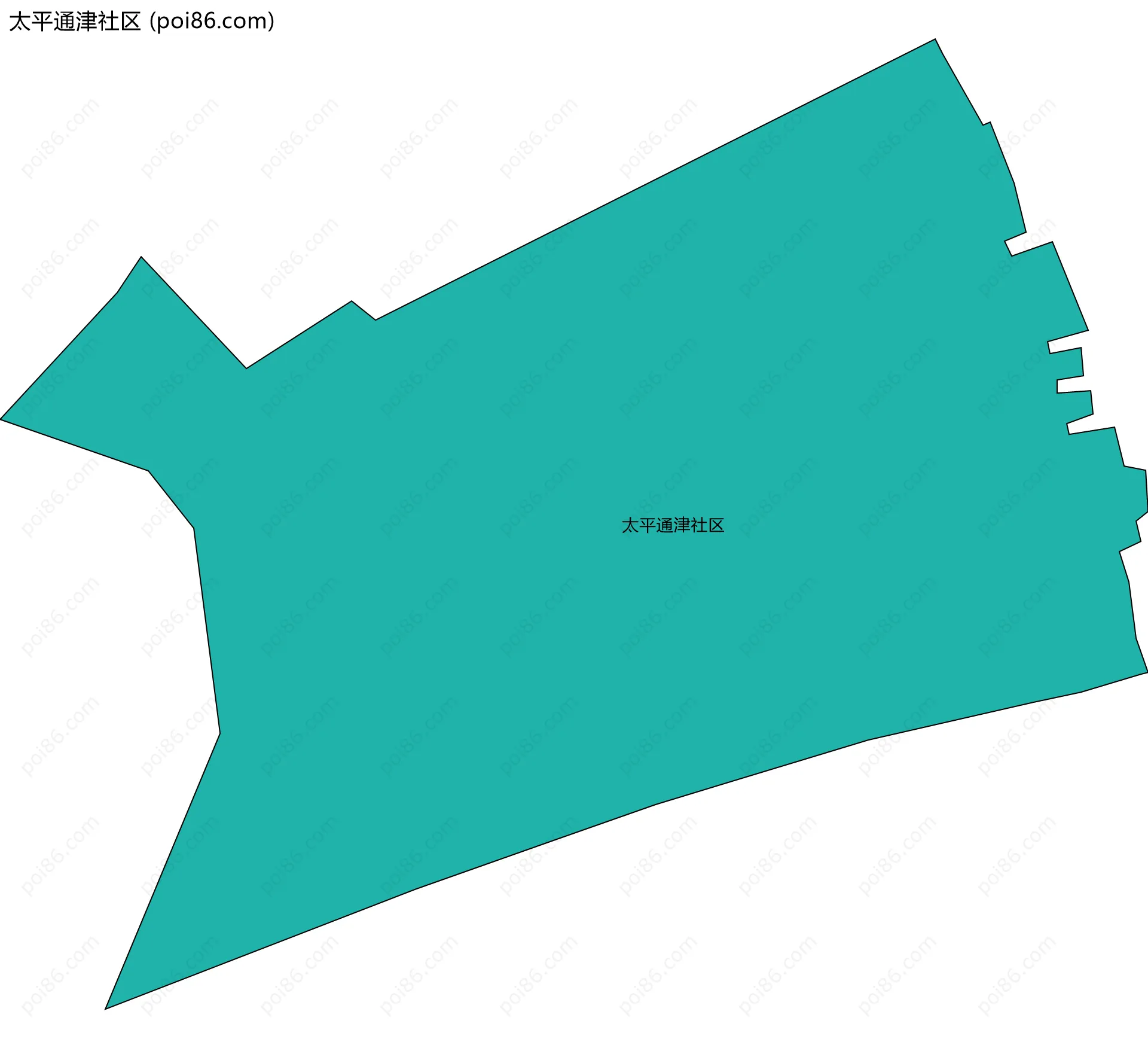 太平通津社区边界地图