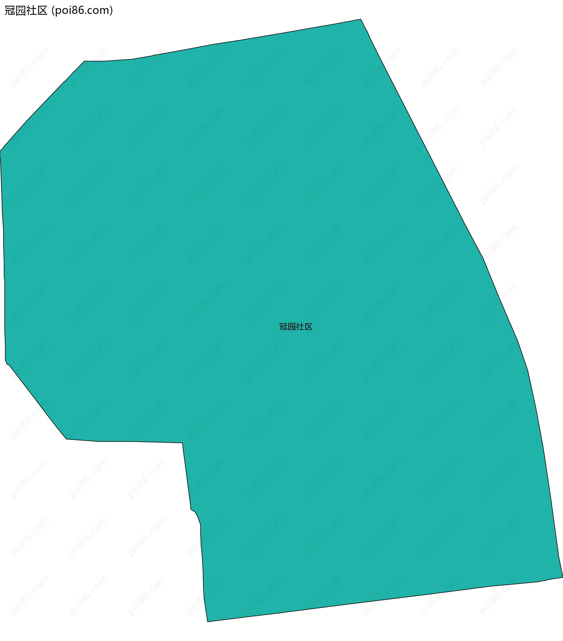 冠园社区边界地图