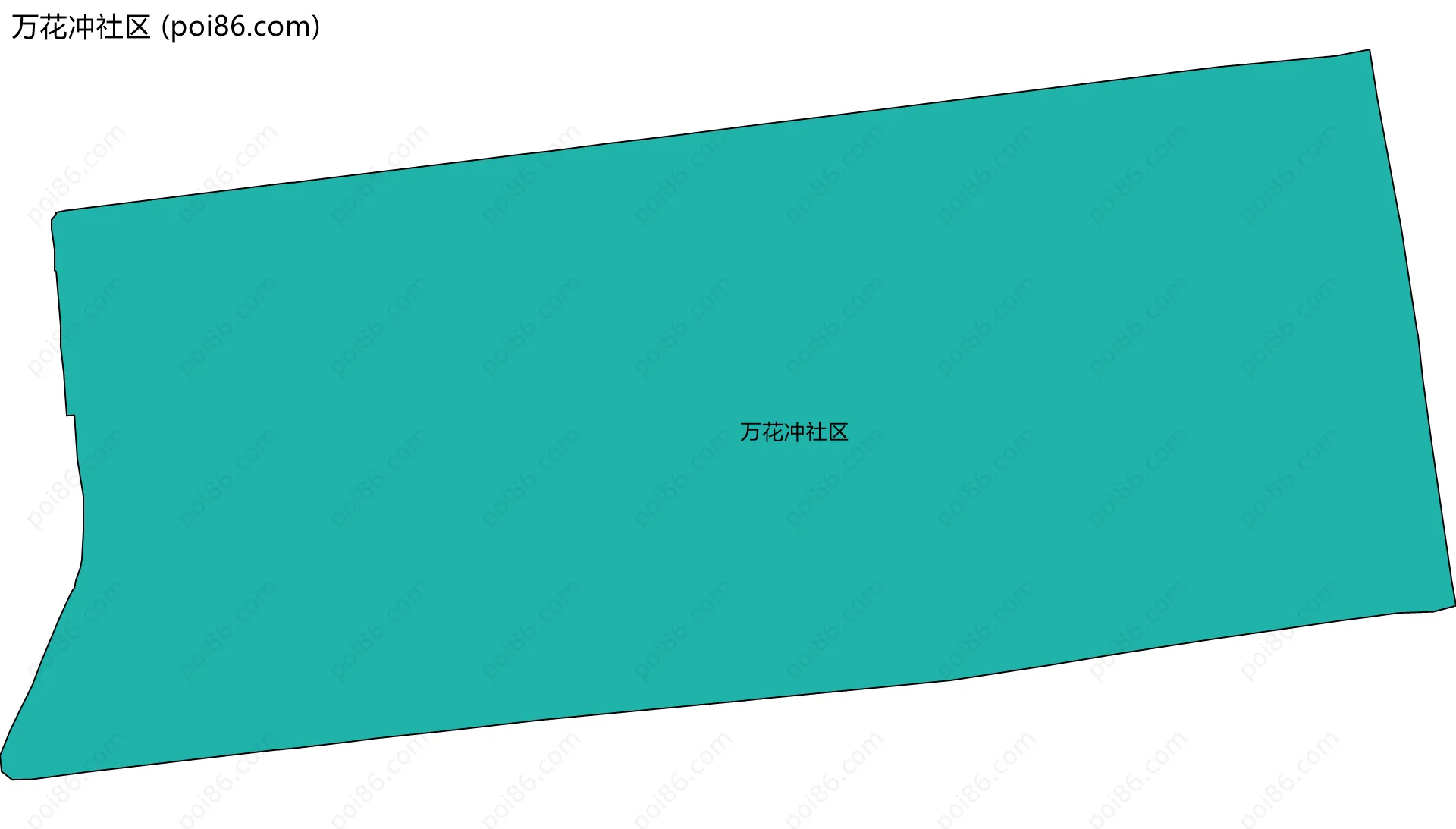 万花冲社区边界地图